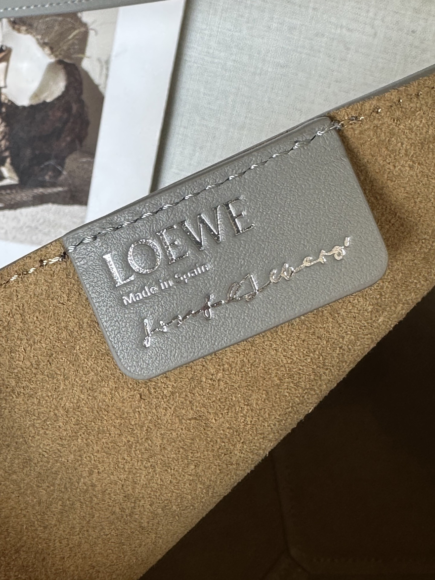 LOEWE x Albers Medium Puzzle Fold Tote in Nappa Calfskin 31.5x25.5x14.5cm