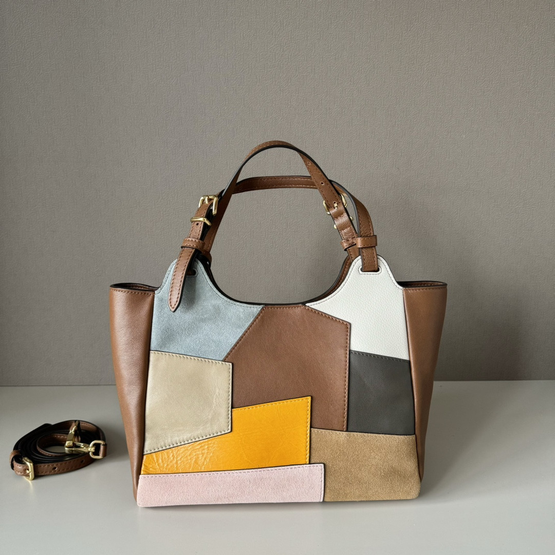 Miu Miu Patchwork Leather Handbag 20x25.5x13cm