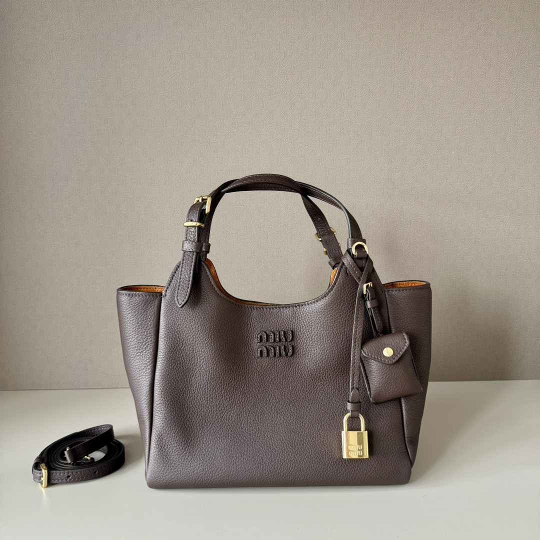 Miu Miu Leather Handbag 20x25.5x13cm