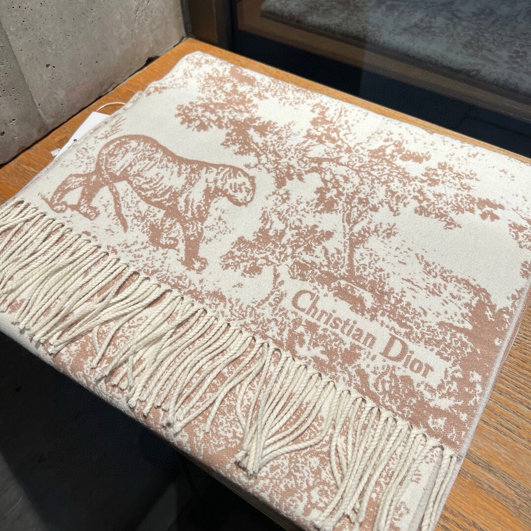 D10r printed scarf 200x45cm 59% cashmere 41% wool