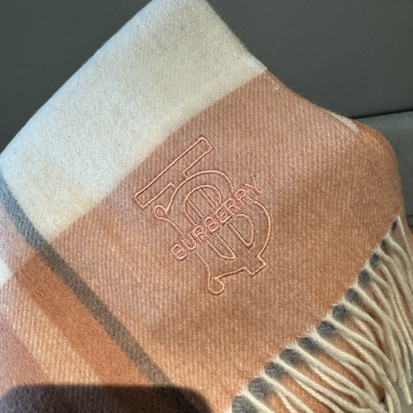 Bv*b*rry scarf 30x168cm 100% cashmere