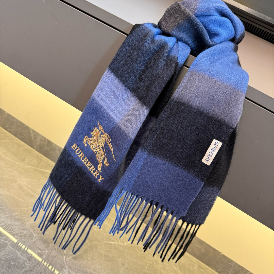 Bv*b*rry scarf 32x180cm 100% cashmere