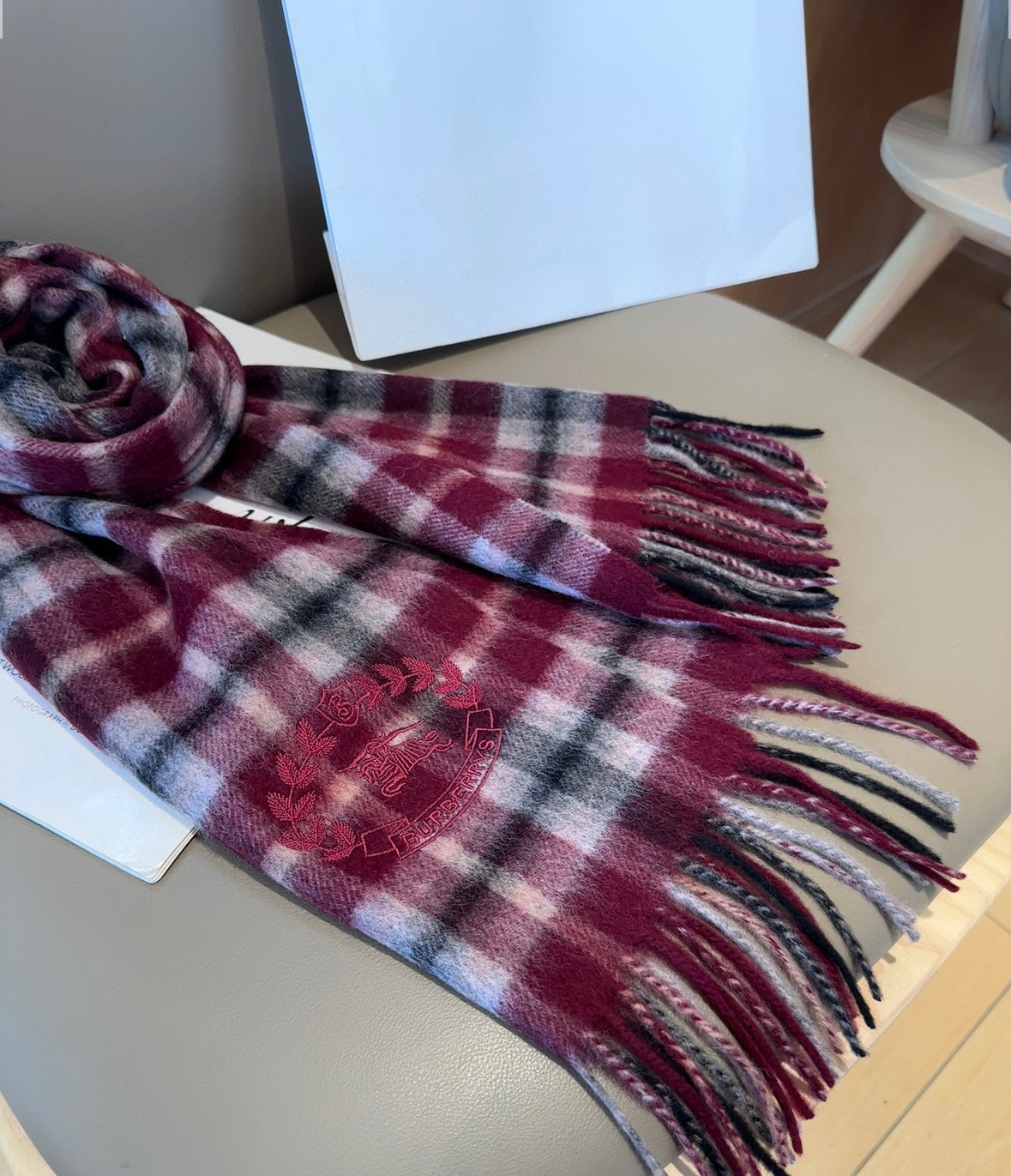 Bv*b*rry scarf 30x180cm