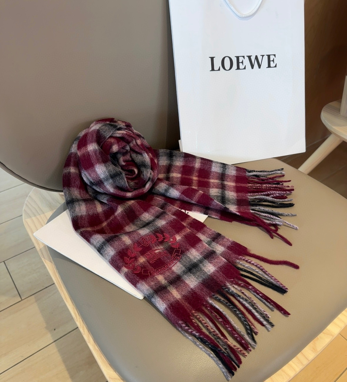 Bv*b*rry scarf 30x180cm