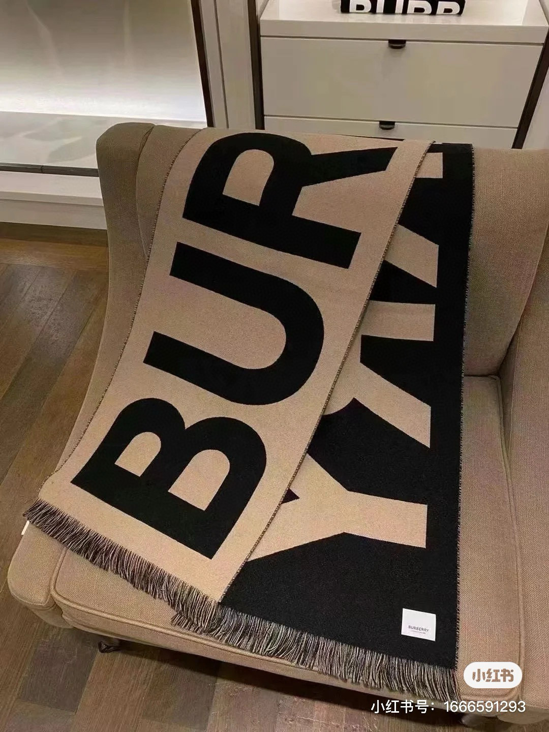 Bv*b*rry scarf 33x188cm 100% wool