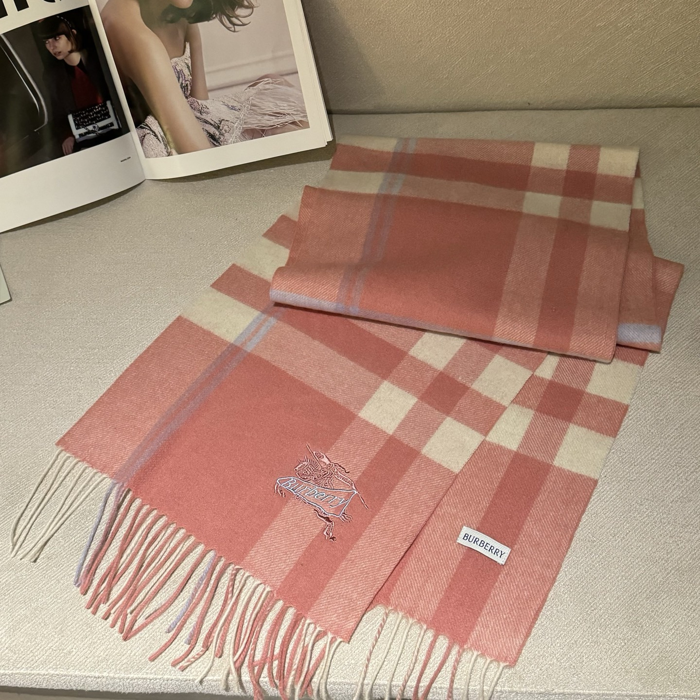 Bv*b*rry scarf 30x180cm 100% lambswool