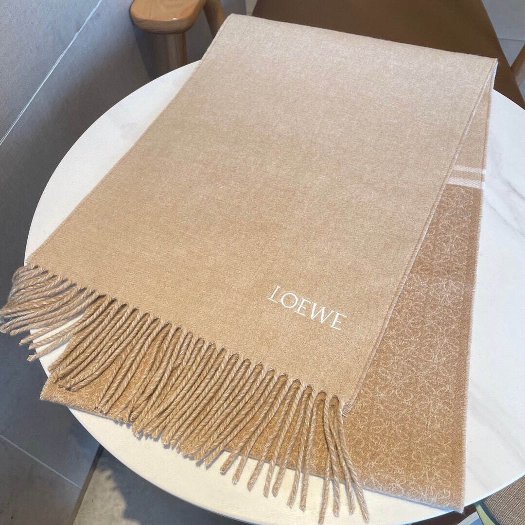 L0ew* scarf 30x182cm 90% wool 10% cashmere