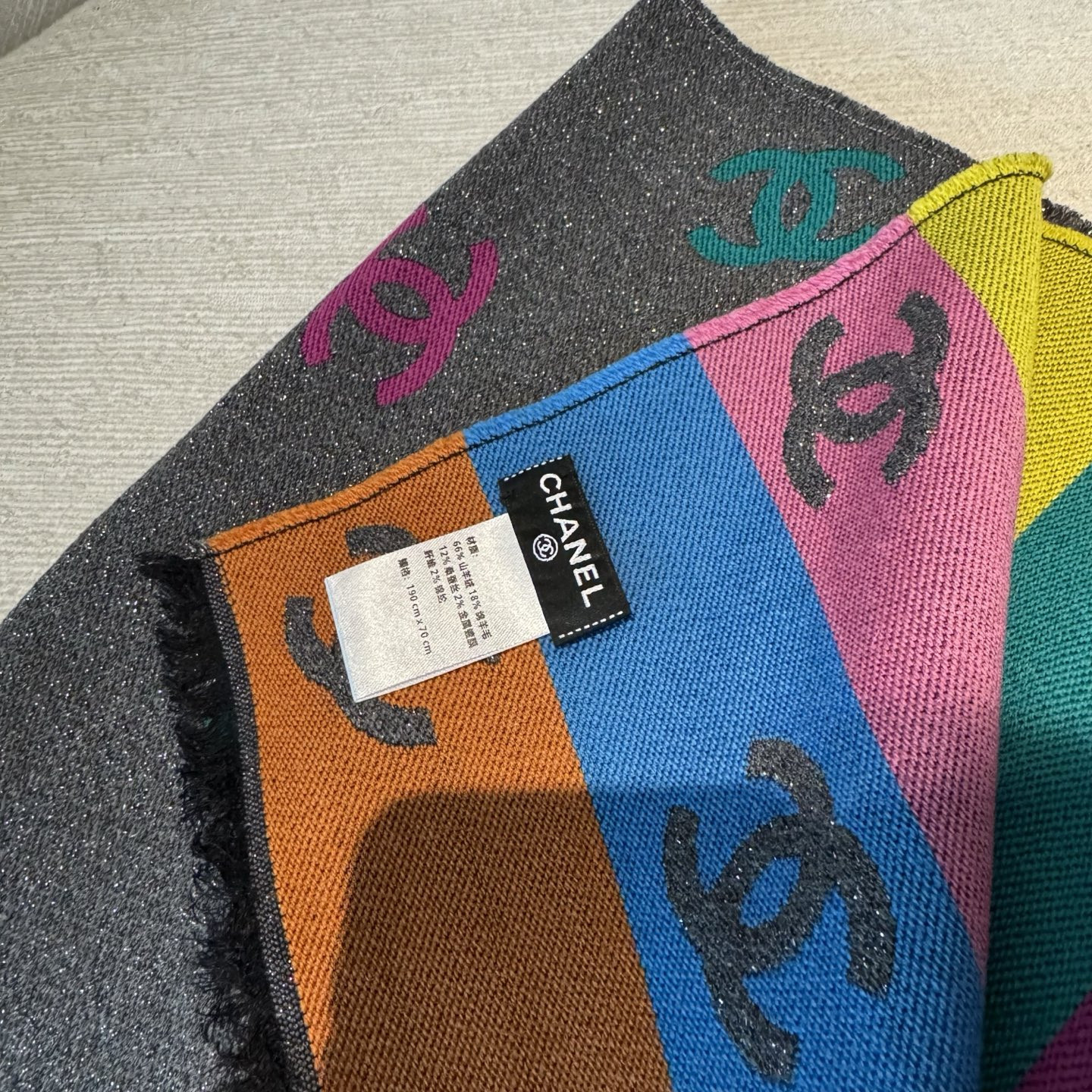 Ch**el scarf 70x180cm