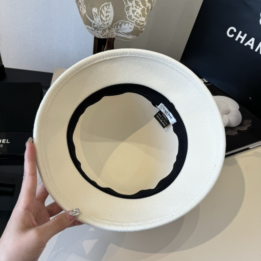 Ce1i*e bucket hat 100% wool 57cm head circumference