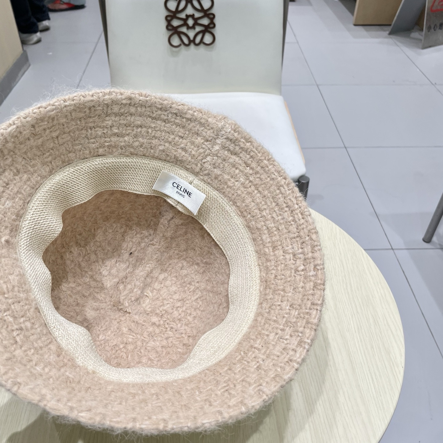 Ce1i*e knit bucket hat