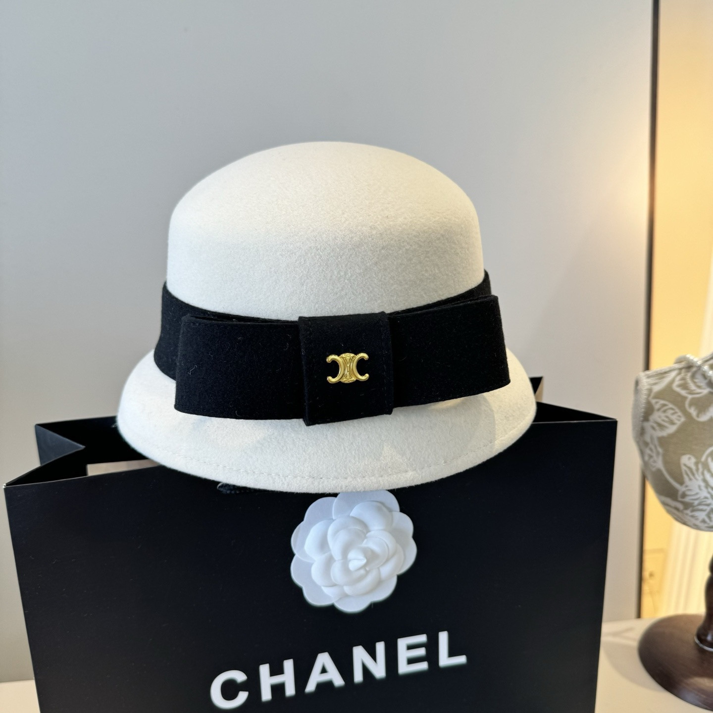 Ce1i*e wool bucket hat 57cm head circumference
