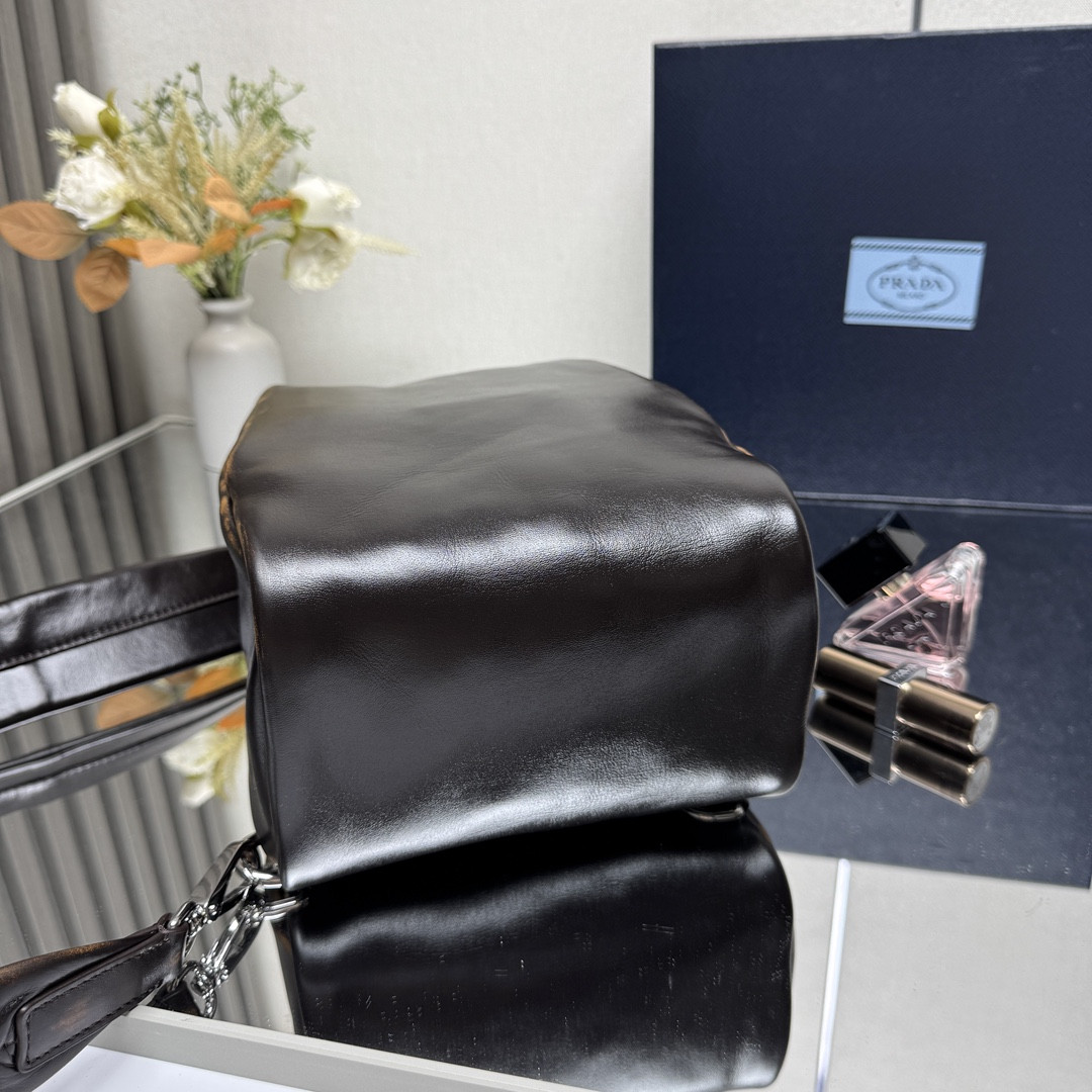 Pra*a Nappa Leather Backpack 32x18.5x11cm