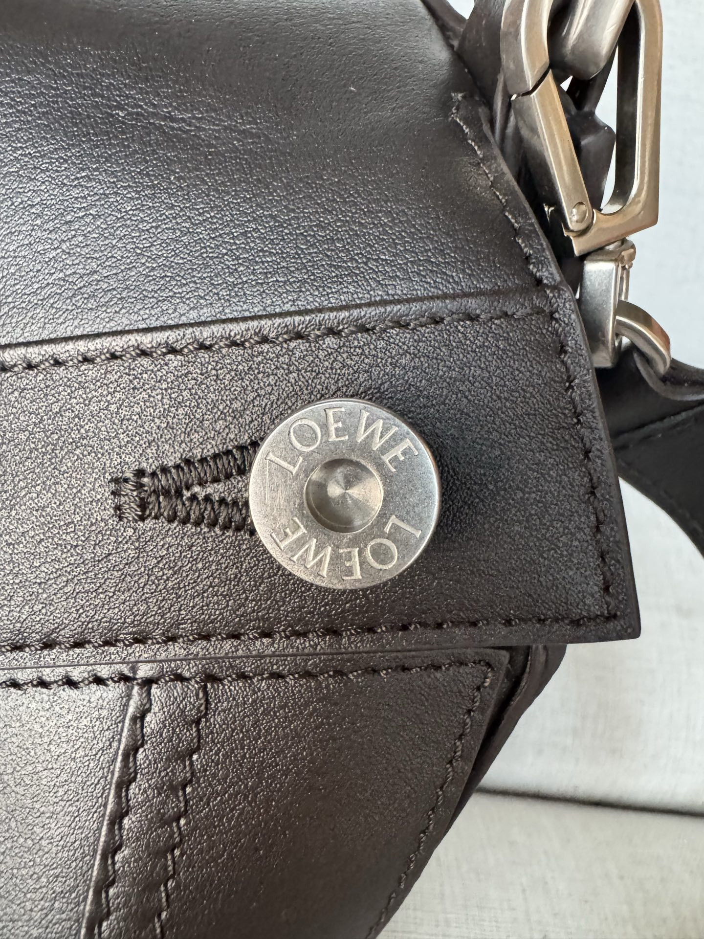 Loewe Panta Small Puzzle Bag in Shiny Calfskin 16.5x24x10.5cm