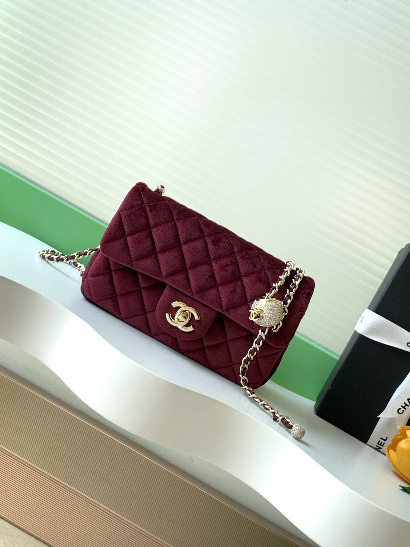 Ch**el MINI FLAP BAG 12×20×6 cm