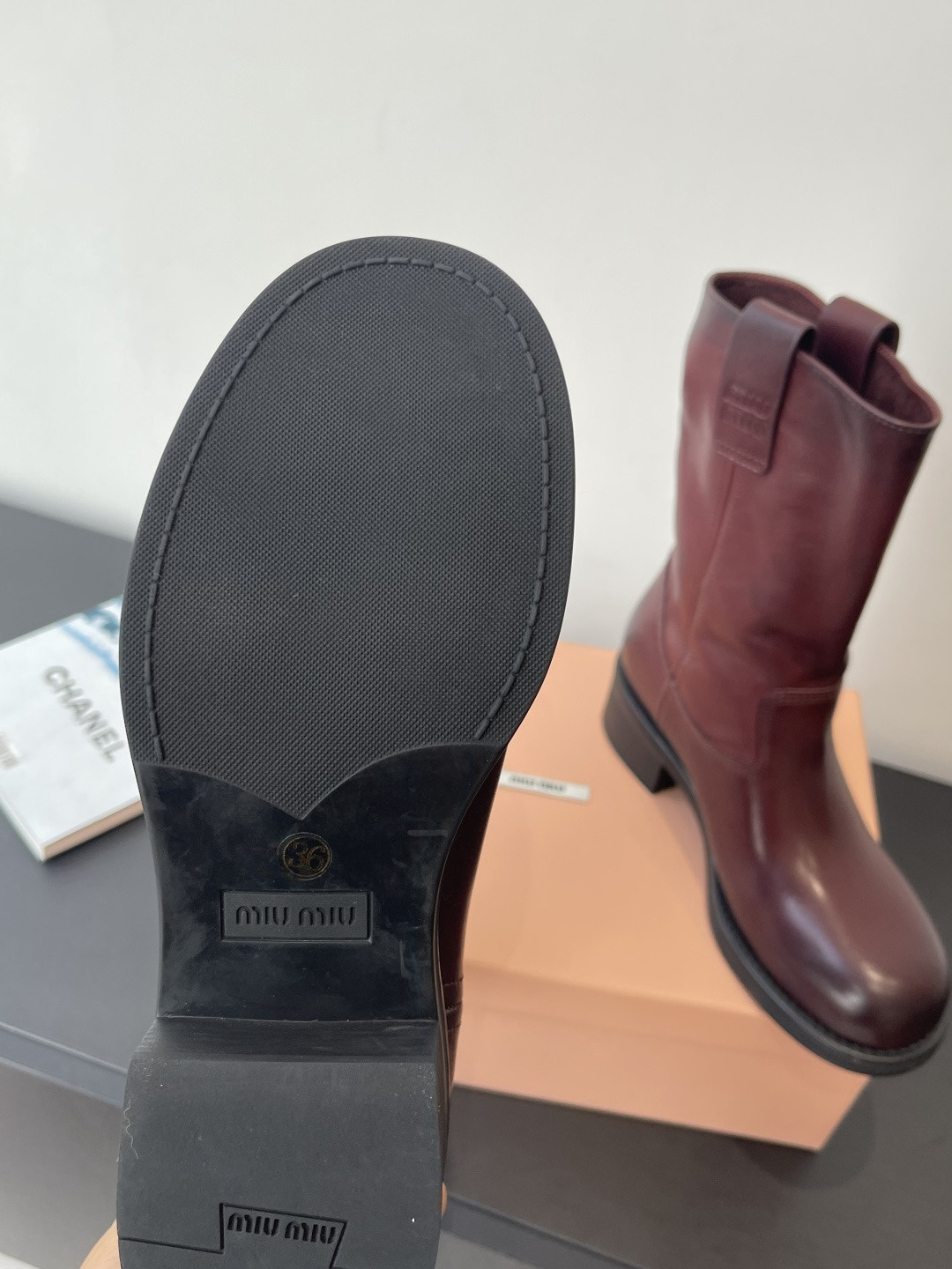 UA Miu Miu Ankle Boots