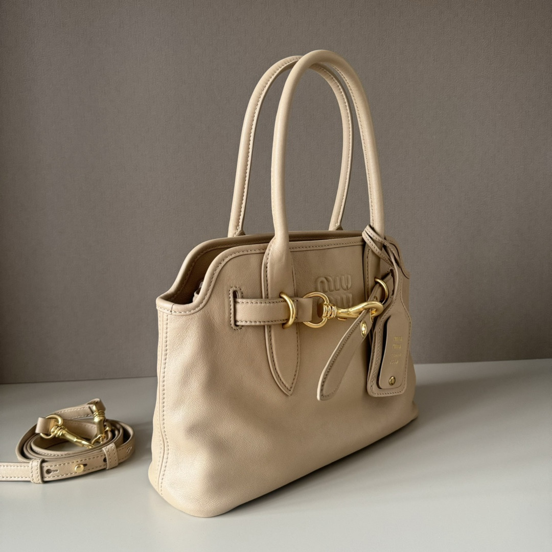 Miu Miu Aventure Nappa Leather Handbag 22x30x10cm