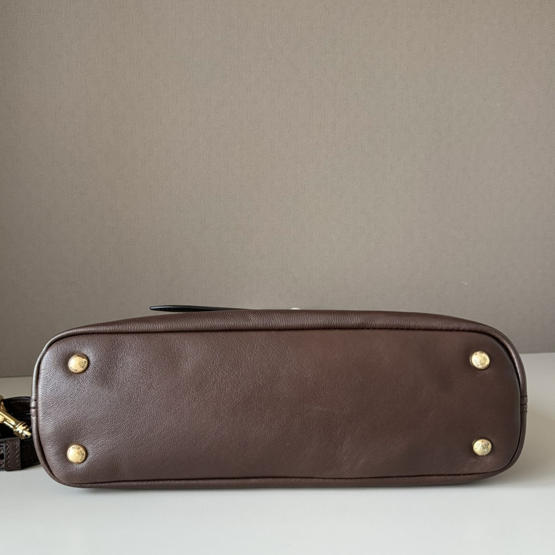 Miu Miu Aventure Nappa Leather Handbag 22x30x10cm