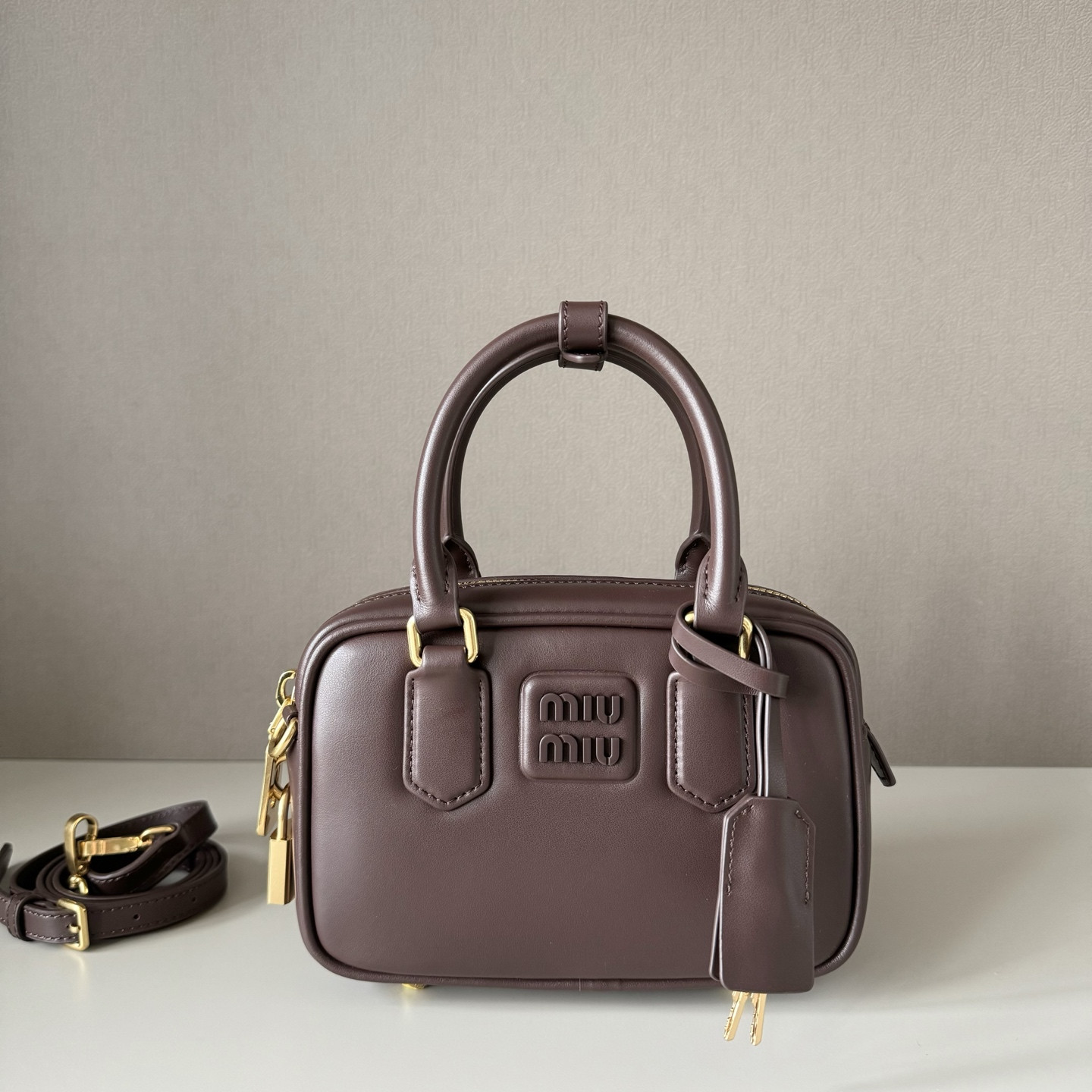 Miu Miu Arcadie Leather Bag 13x19x6cm