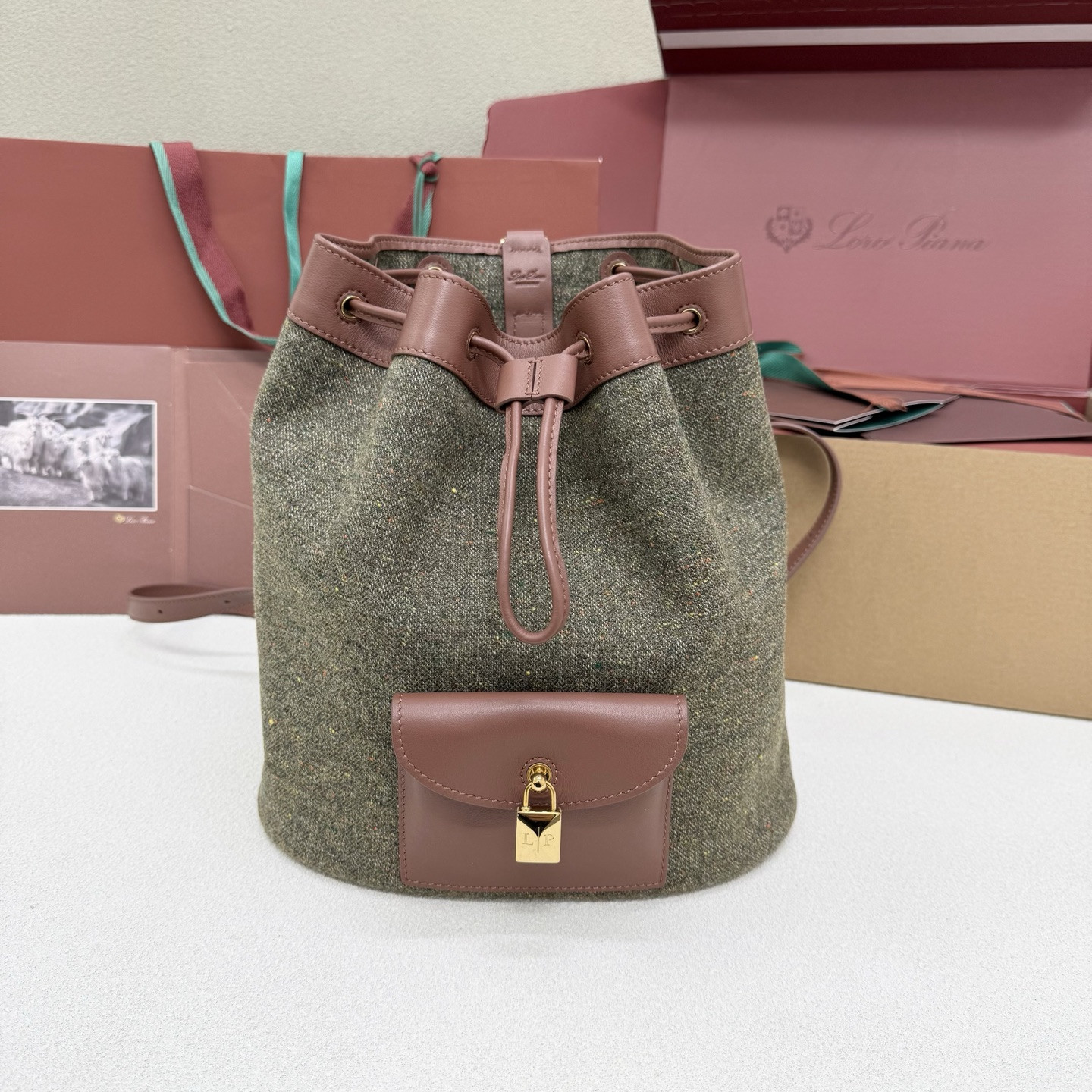 L0r0 P1ana Extra Drawstring Backpack L27 25x27x14cm