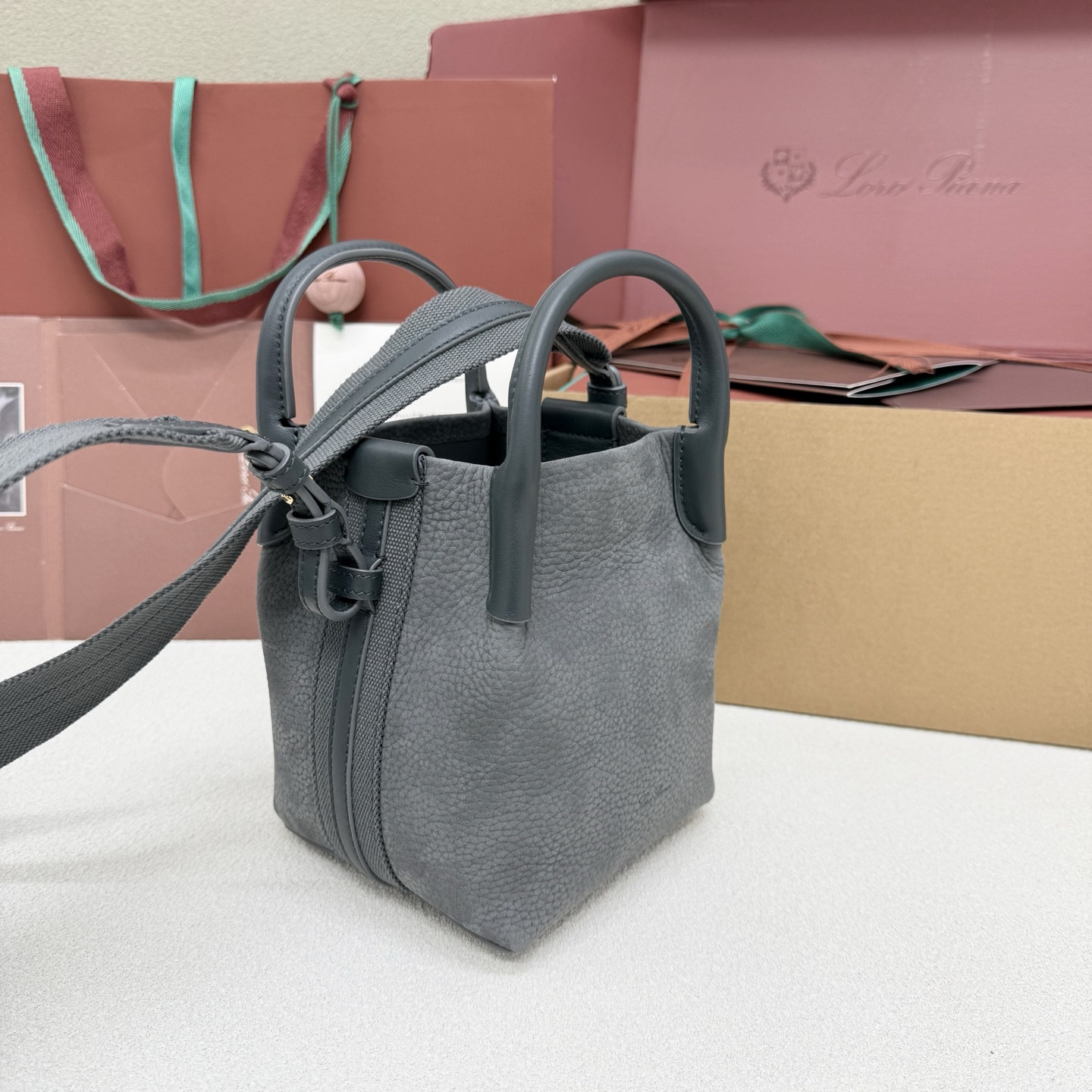 Loro Piana Micro Bale bag 13x13x16cm