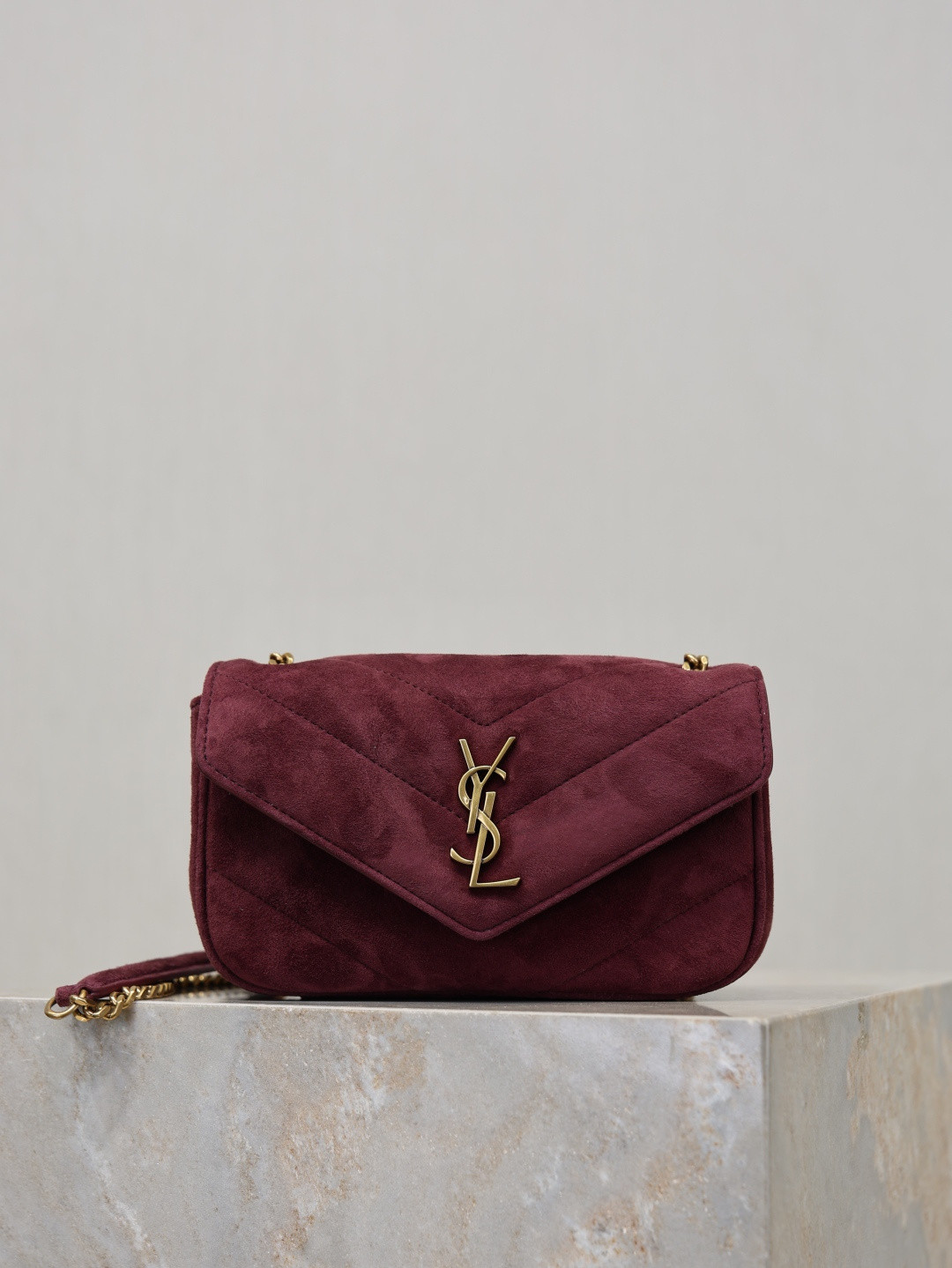 YSL LOULOU MINI in Suede 20x12x5cm