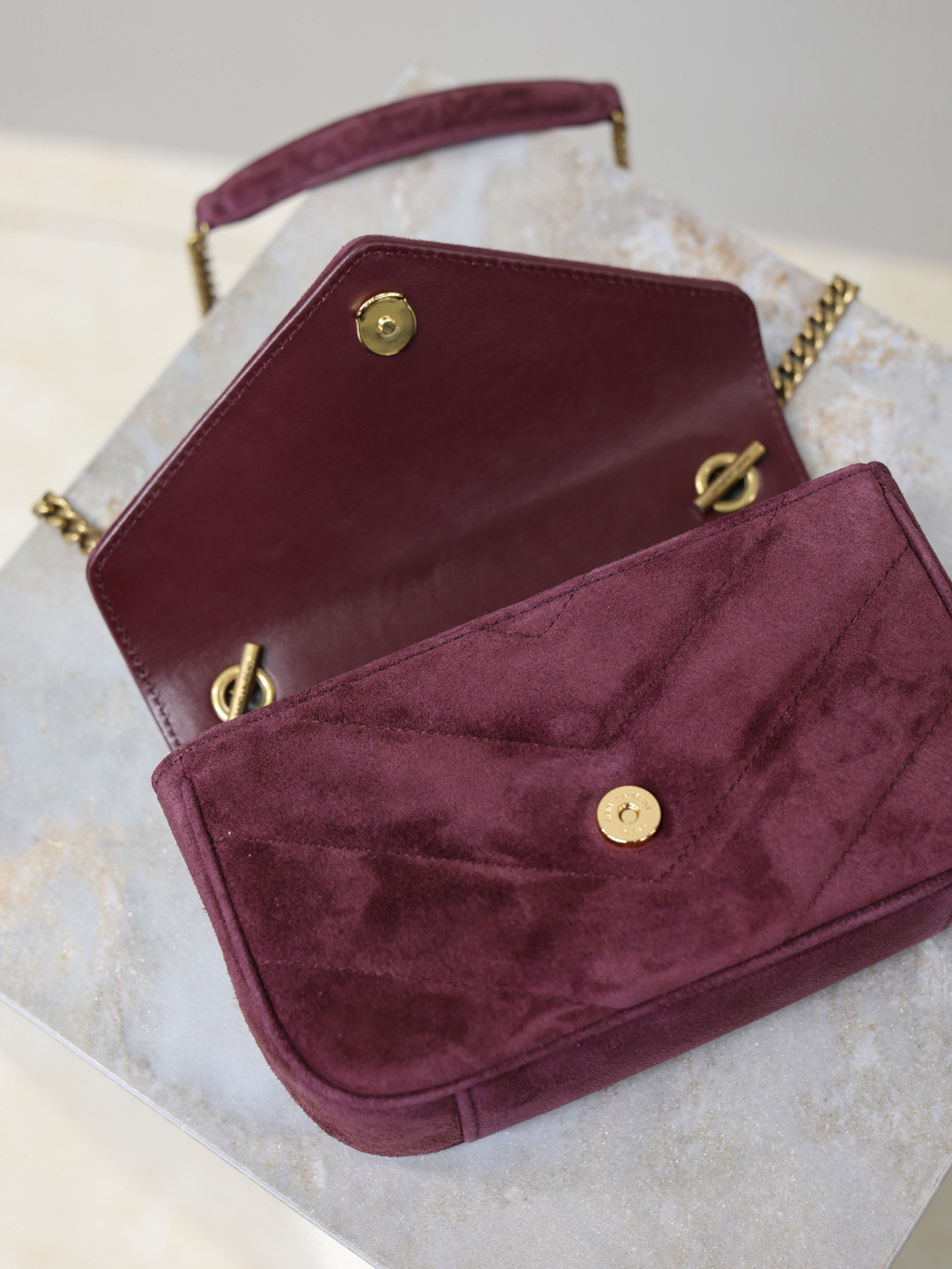 YSL LOULOU MINI in Suede 20x12x5cm