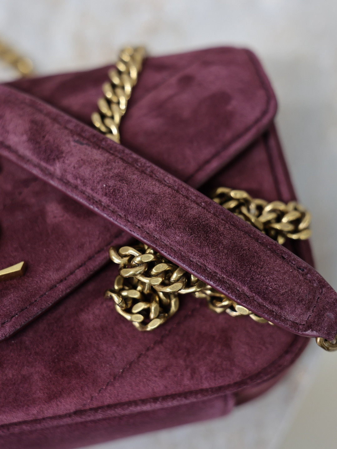 YSL LOULOU MINI in Suede 20x12x5cm