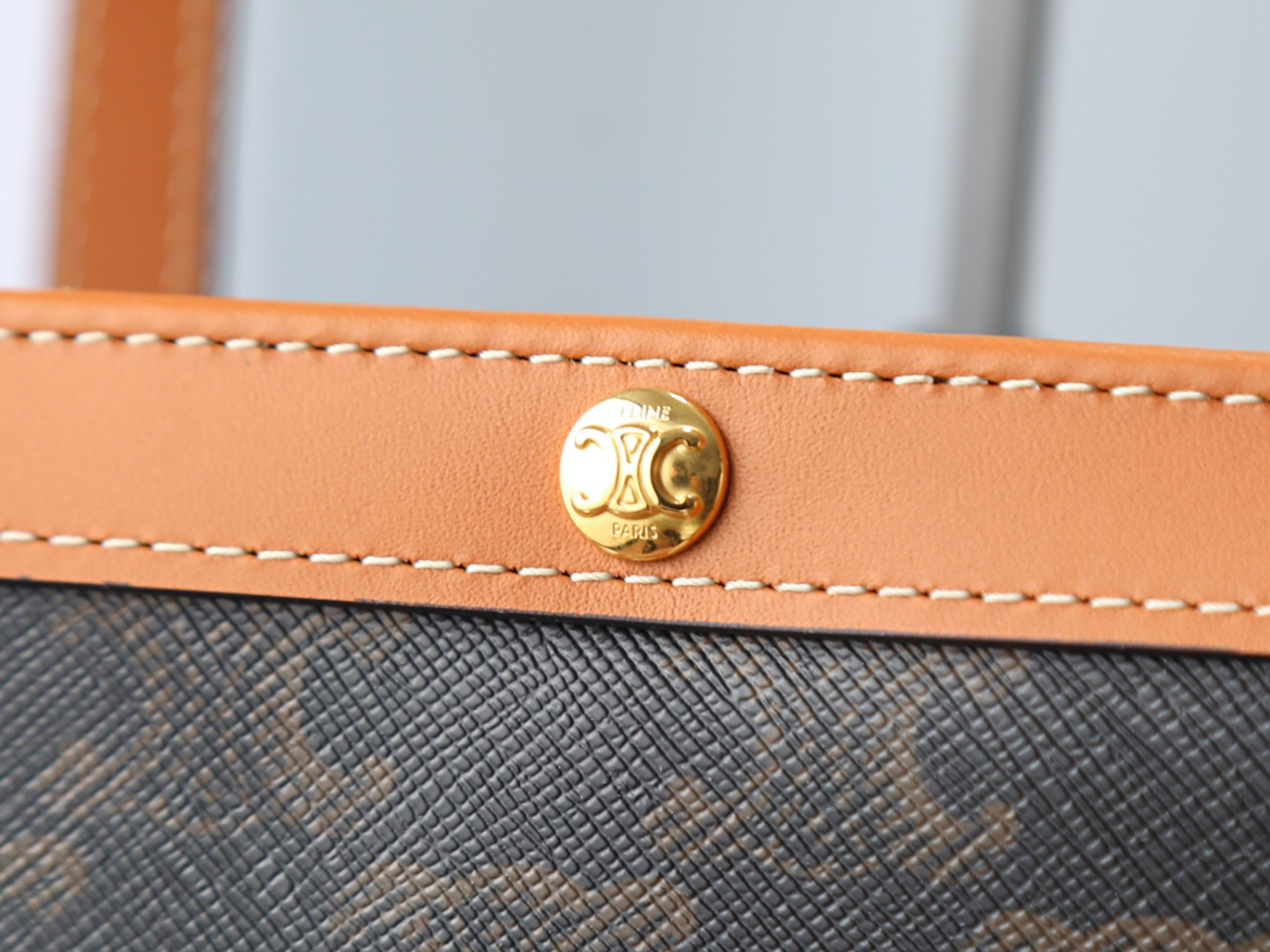 Celine FLAT SHOPPER Medium Logo Print Handbag 28x33x0.5cm