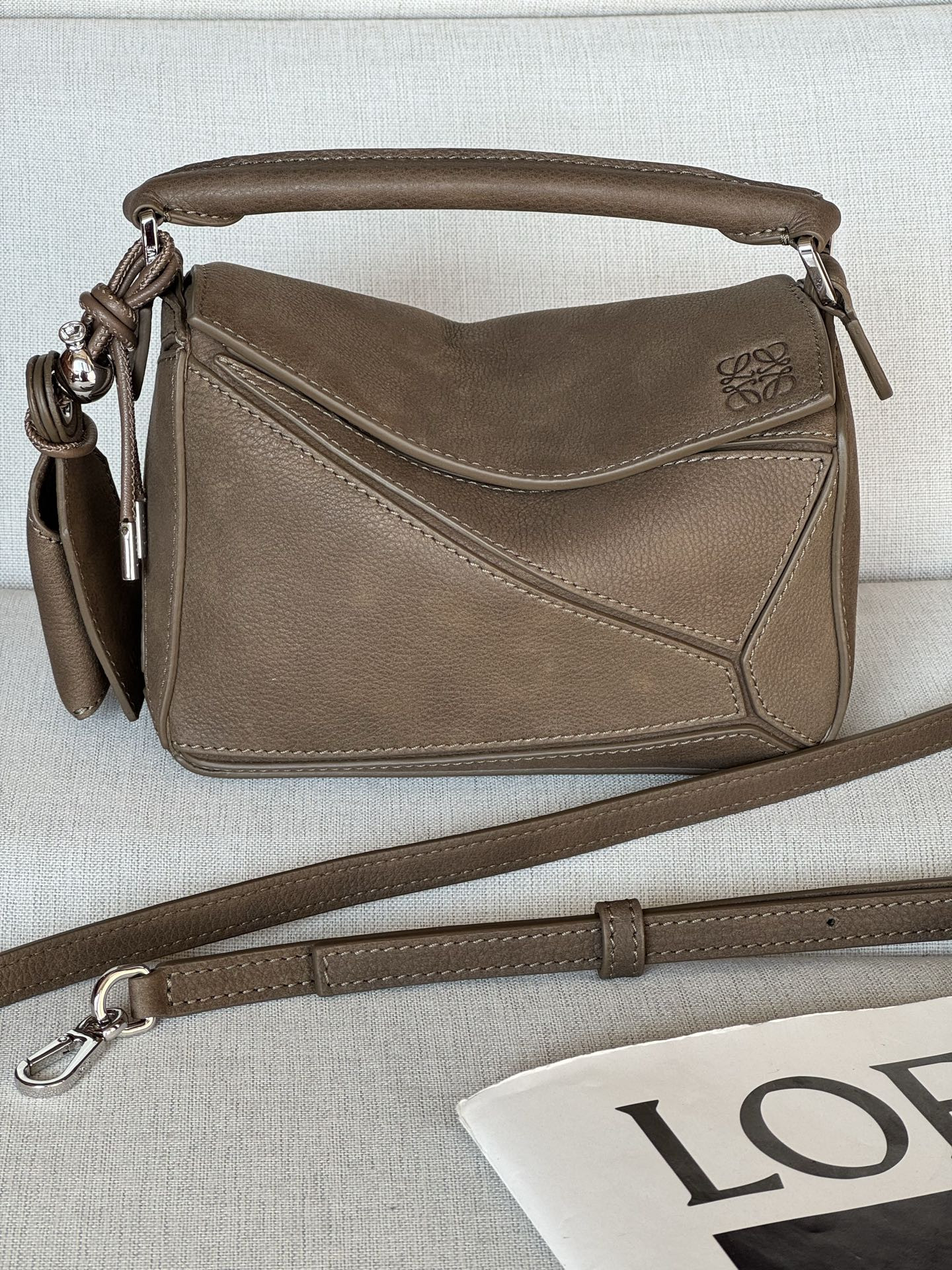 Loewe Mini Featherlight Puzzle bag 12.5x17.5x7.5cm