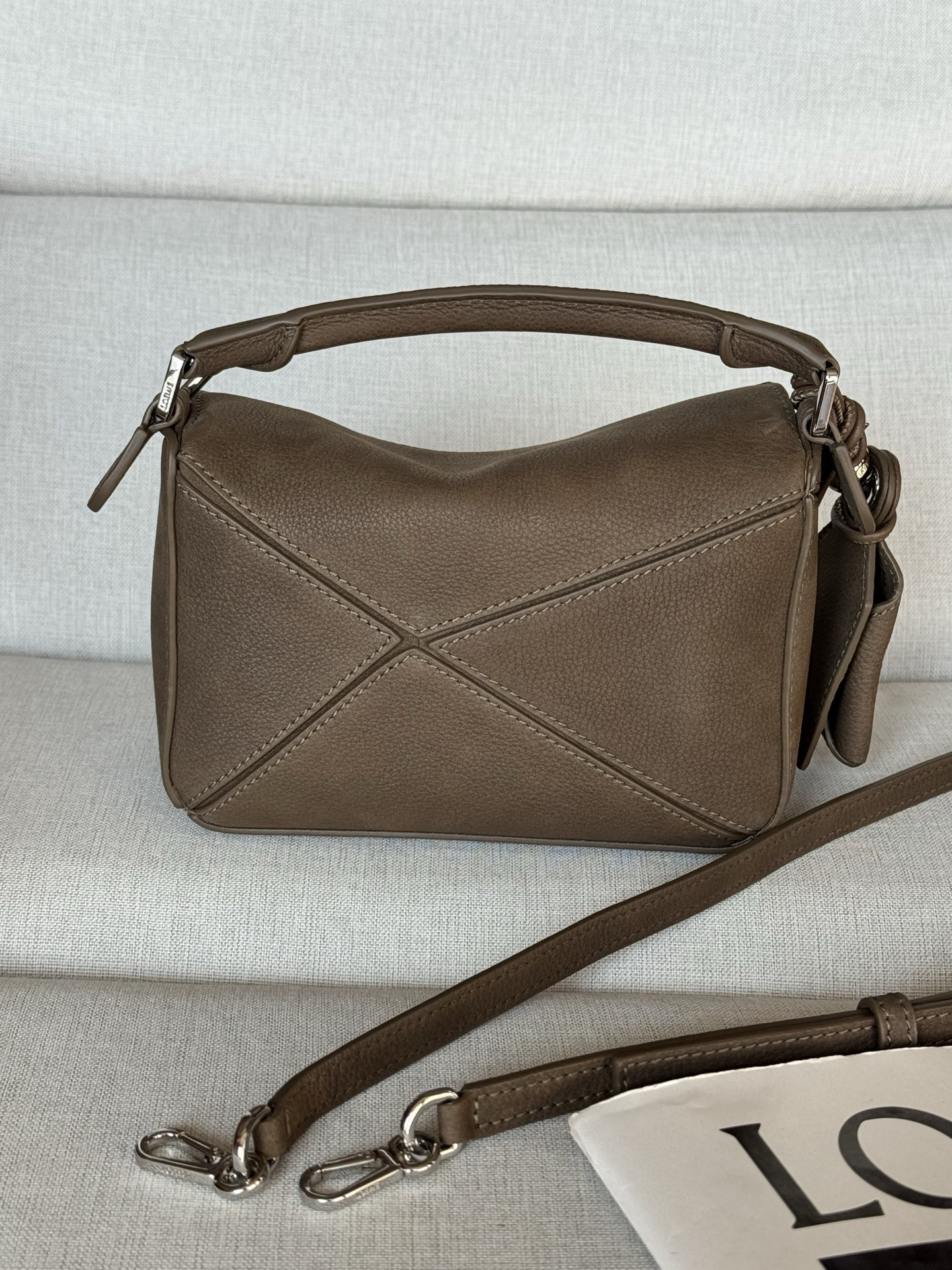 Loewe Mini Featherlight Puzzle bag 12.5x17.5x7.5cm