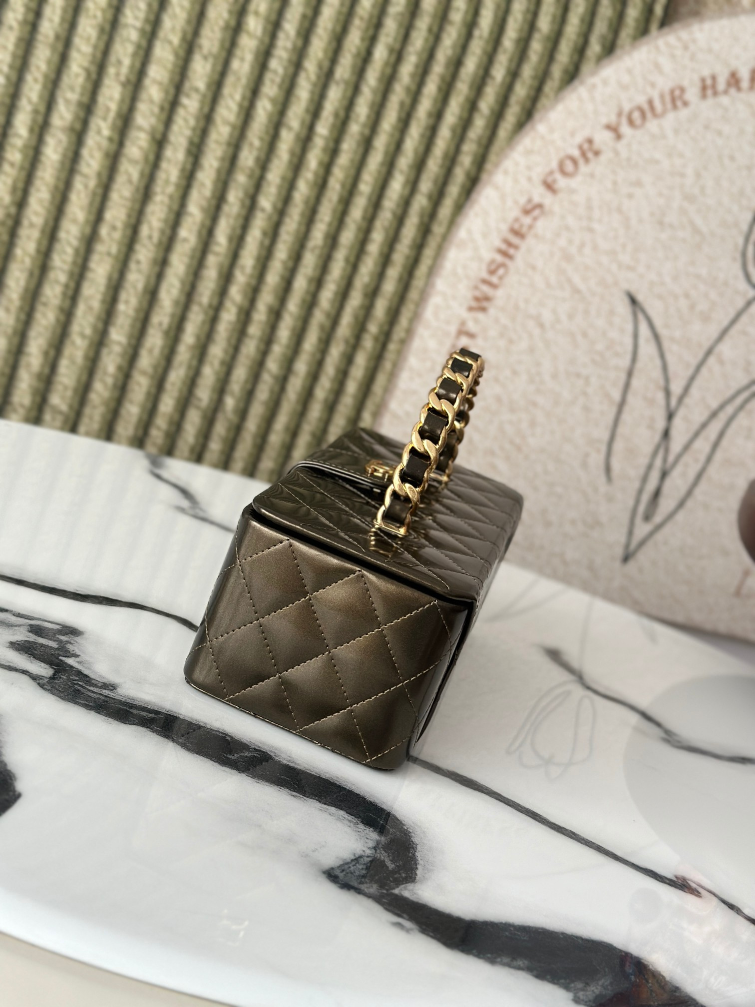 Chanel Vintage Cosmetic Bag 22x10x8.5cm