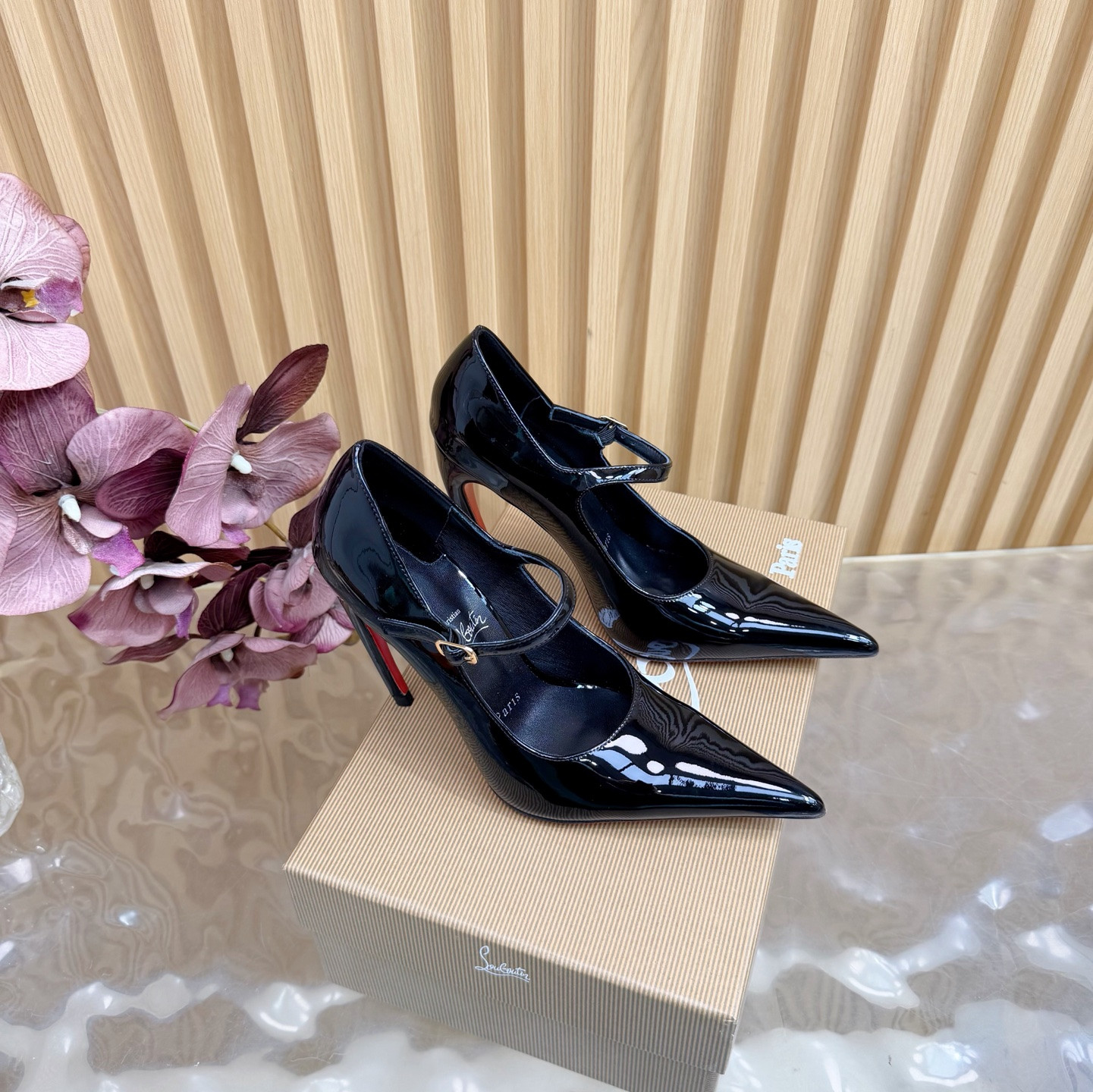 UA Christian Louboutin Mary Jane Pumps 15cm Heel