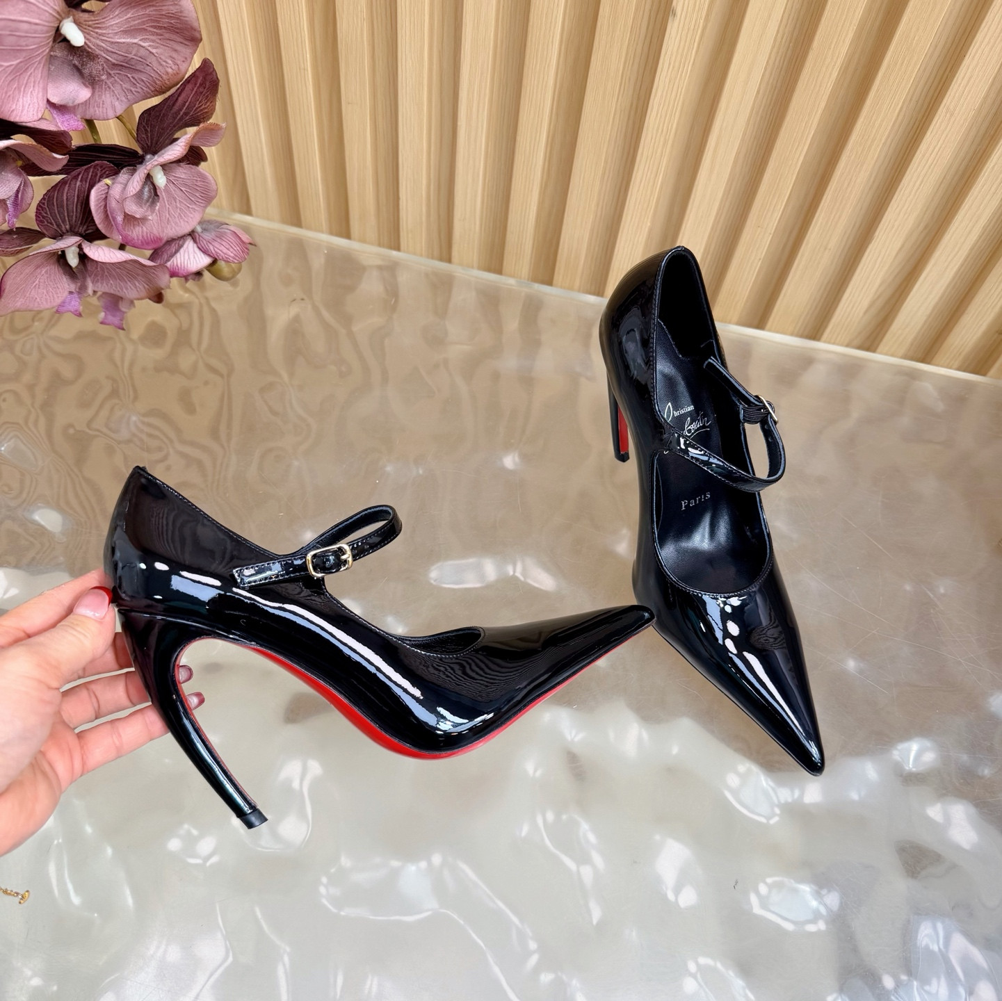 UA Christian Louboutin Mary Jane Pumps 15cm Heel