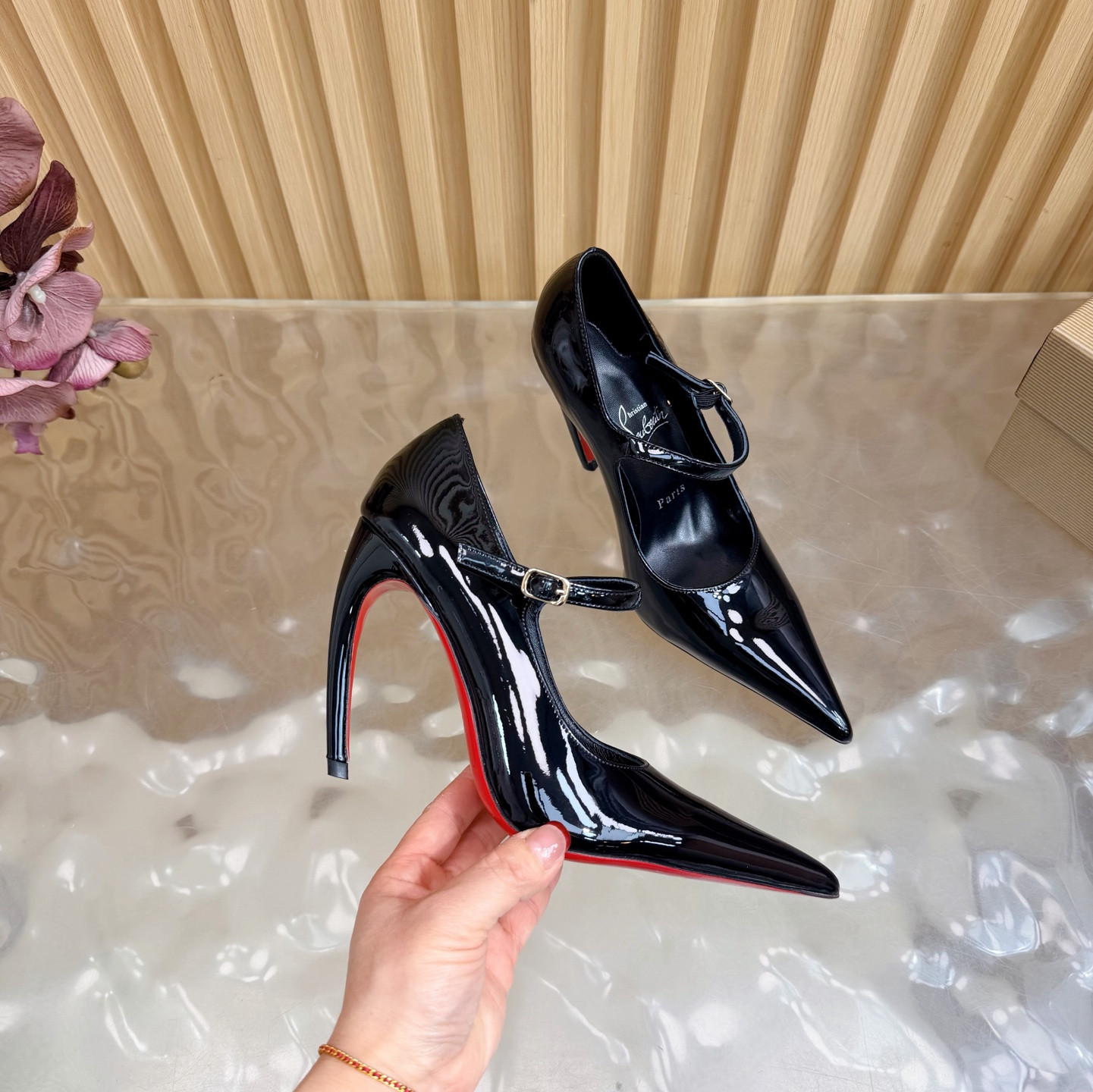 UA Christian Louboutin Mary Jane Pumps 15cm Heel