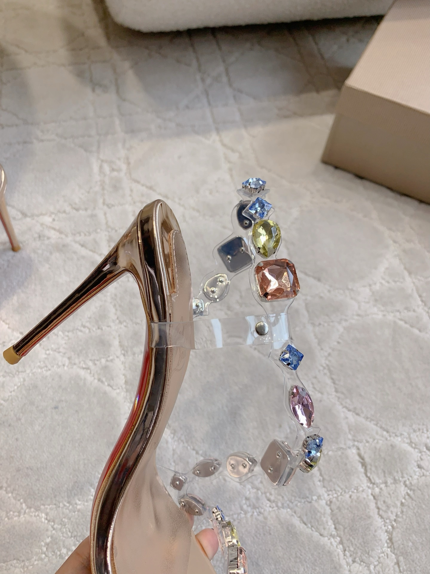 UA Christian Louboutin Rosa Z Jewel 9.5cm Heel