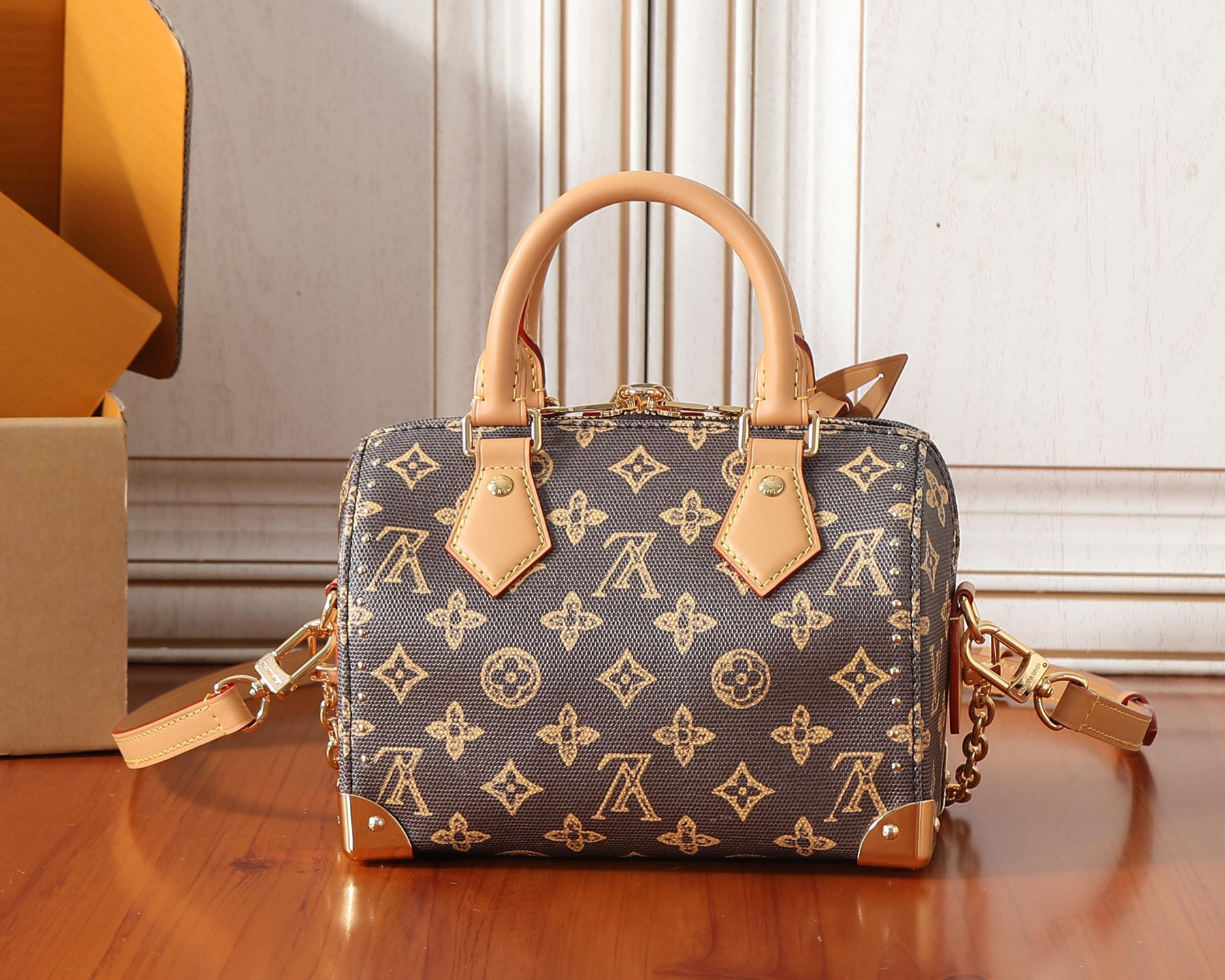 LV SPEEDY TRUNK 20 Handbag M28102 13.5x11x20.5cm