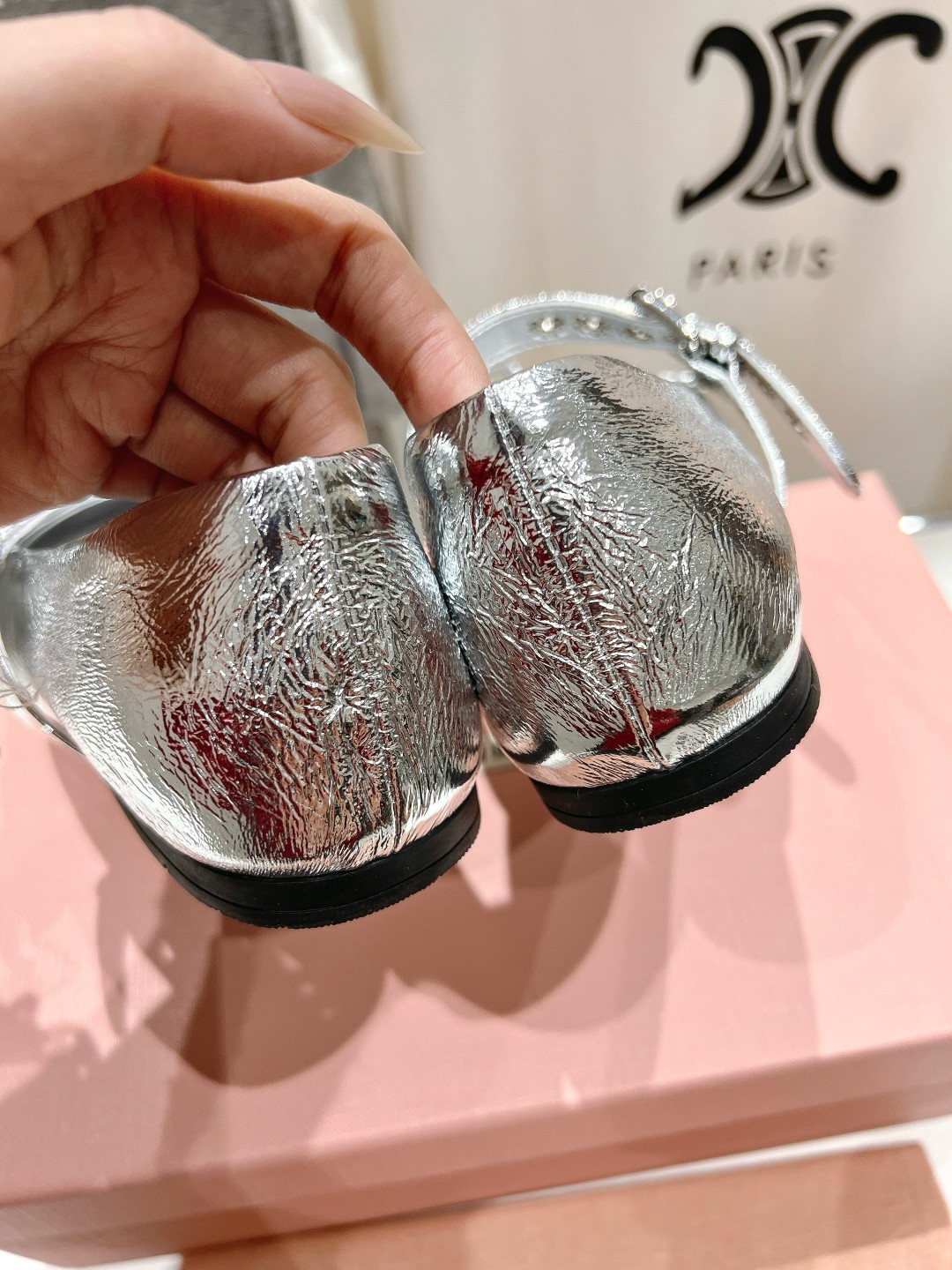 UA Miu Miu Leather Ballerinas