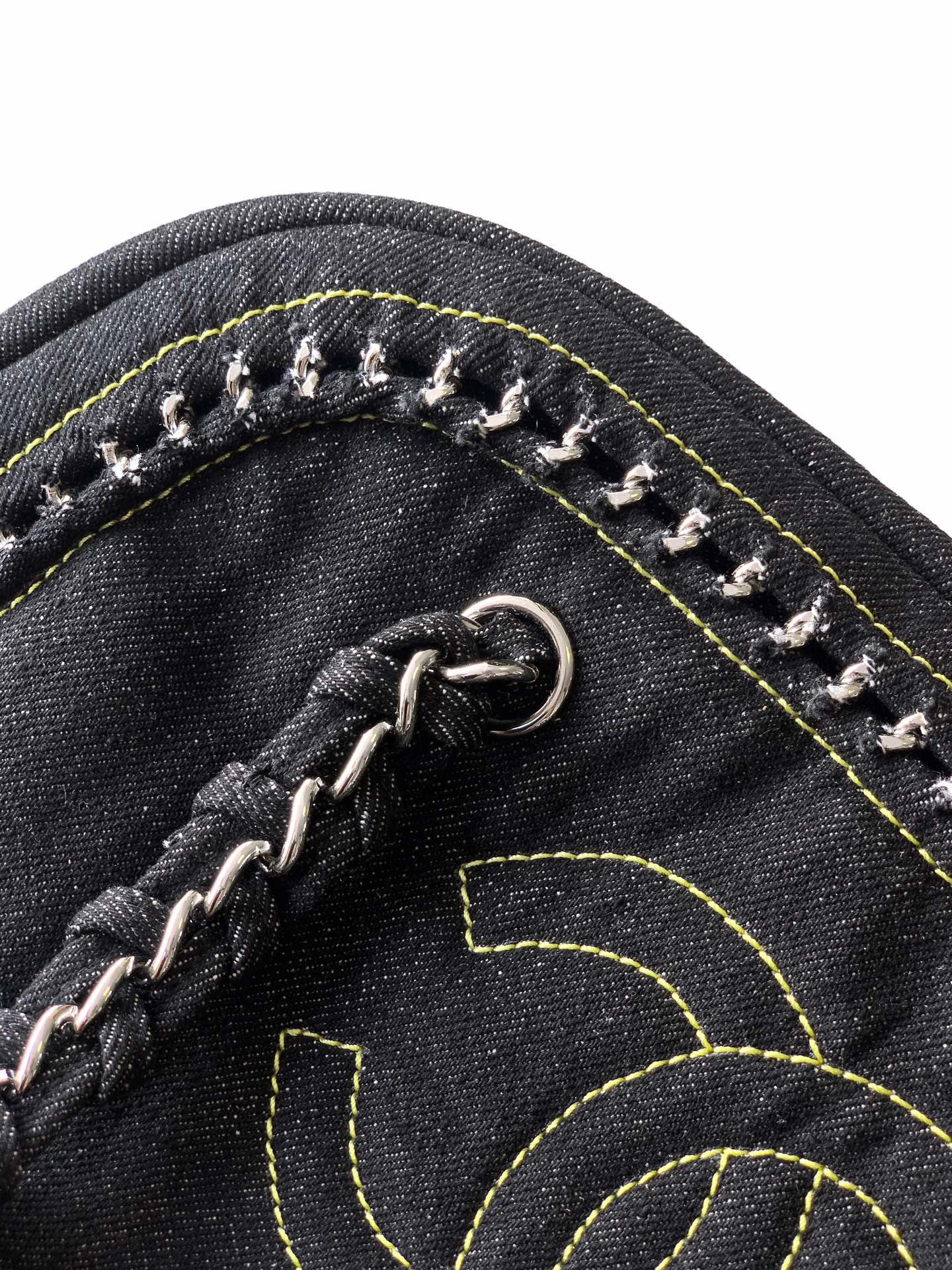 Chanel Denim CC Boston Bag 33x20.5x15cm