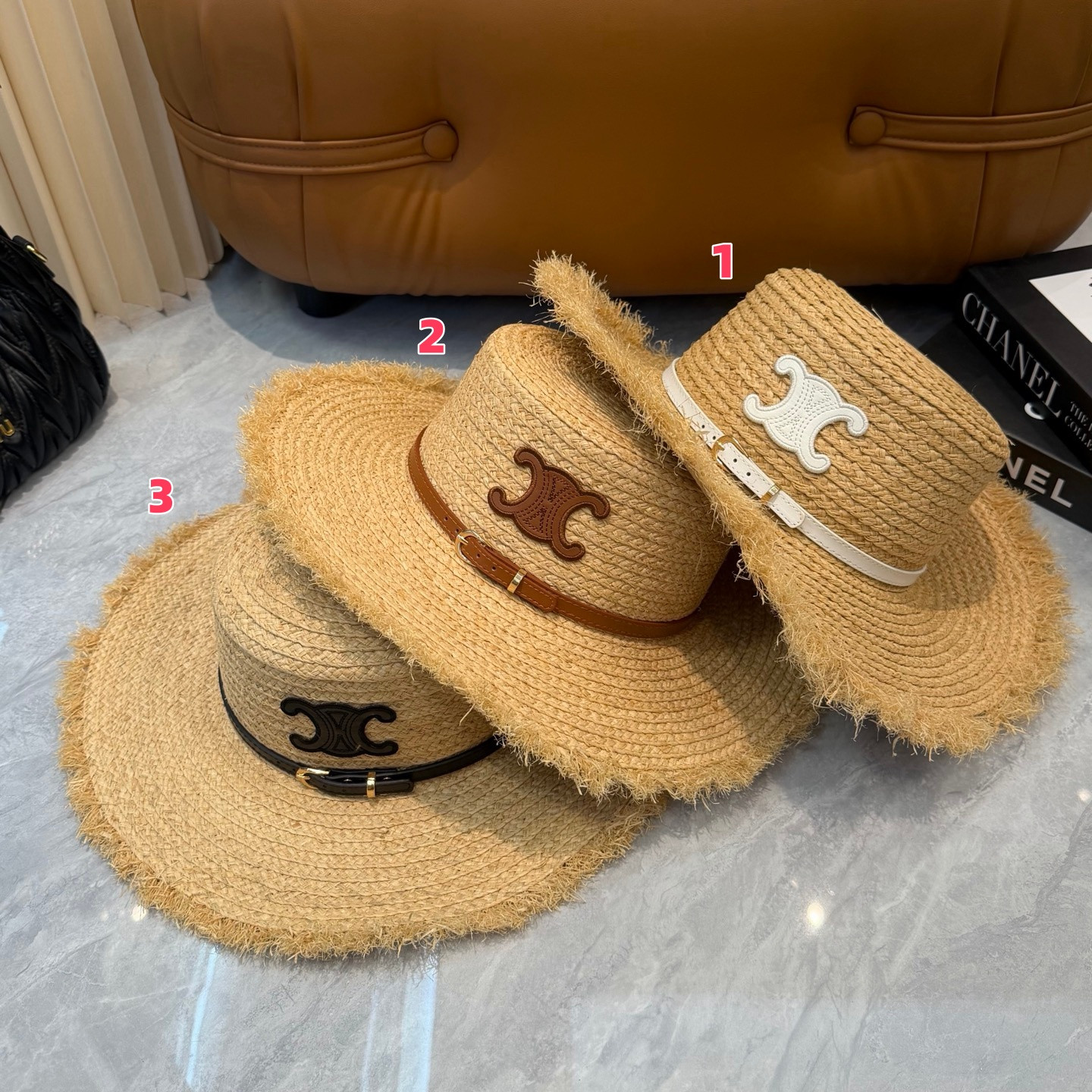 Ce1i*e straw hat