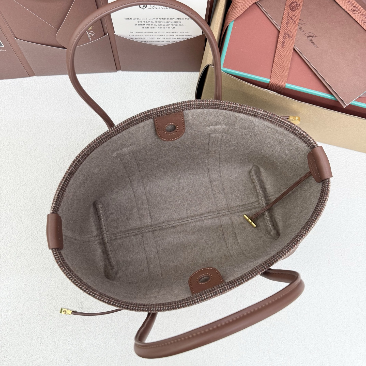 L0r0 P1ana small ghiera shopper 28x19x12cm
