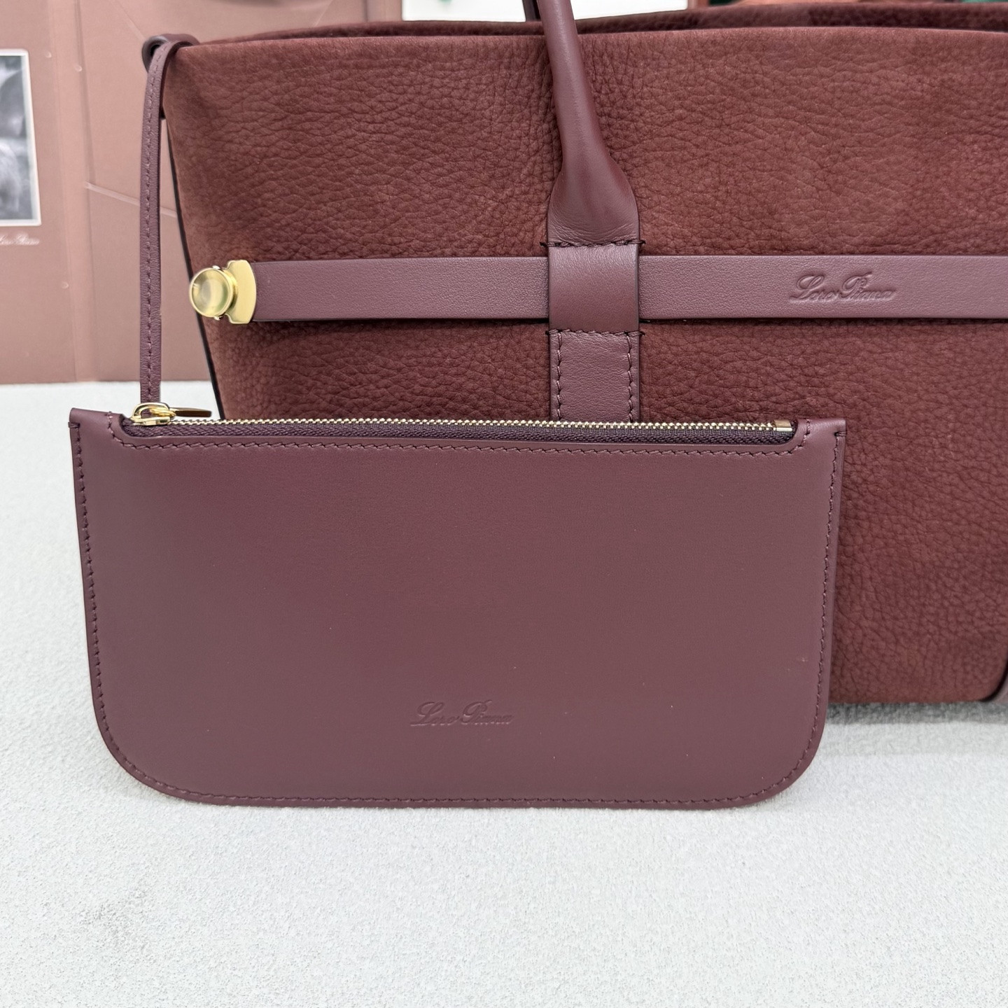 L0r0 P1ana small ghiera shopper 28x19x12cm