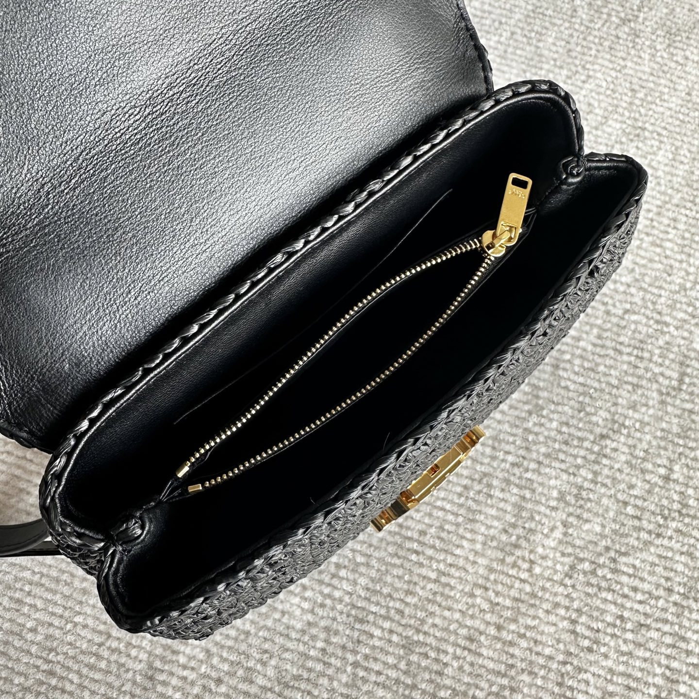 Ce1i*e teen nino plant-based material and cowhide leather handbags 20.5x13x8cm