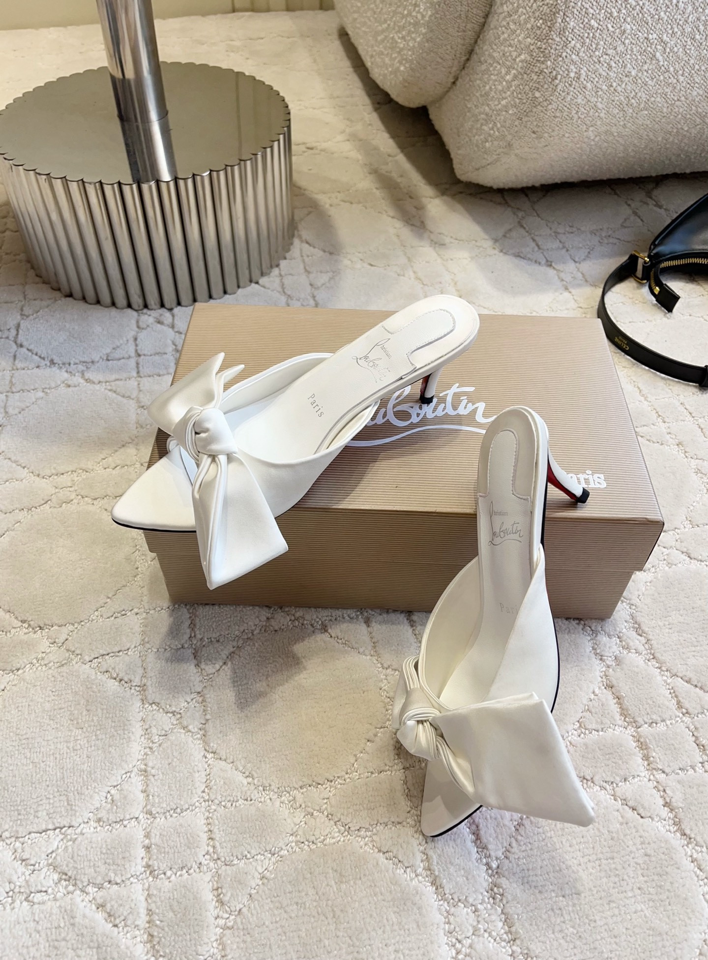 UA Chr1st1an Louboutin Slides 6cm Heel