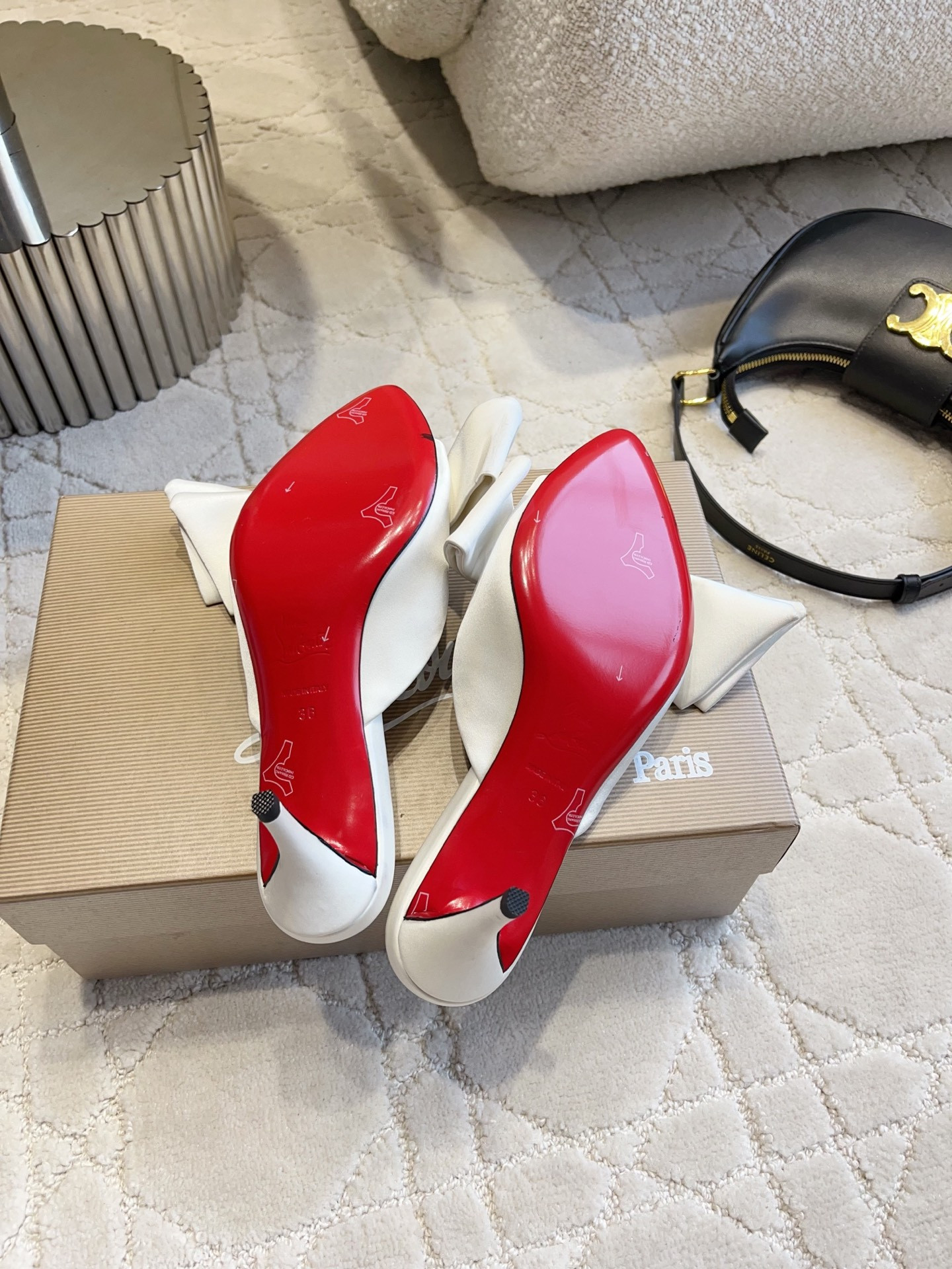 UA Chr1st1an Louboutin Slides 6cm Heel