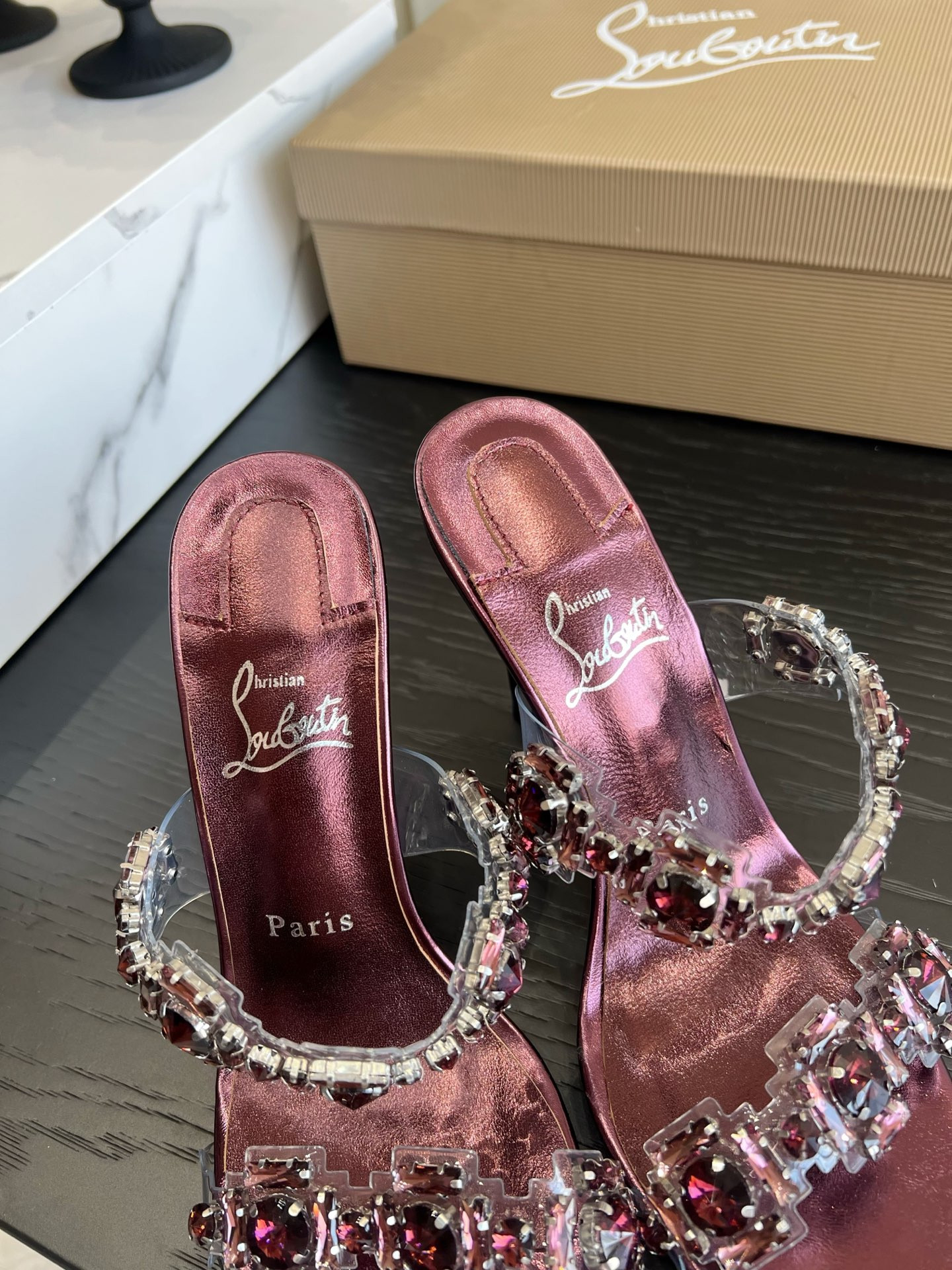 UA Chr1st1an Louboutin Just Jewel Slides