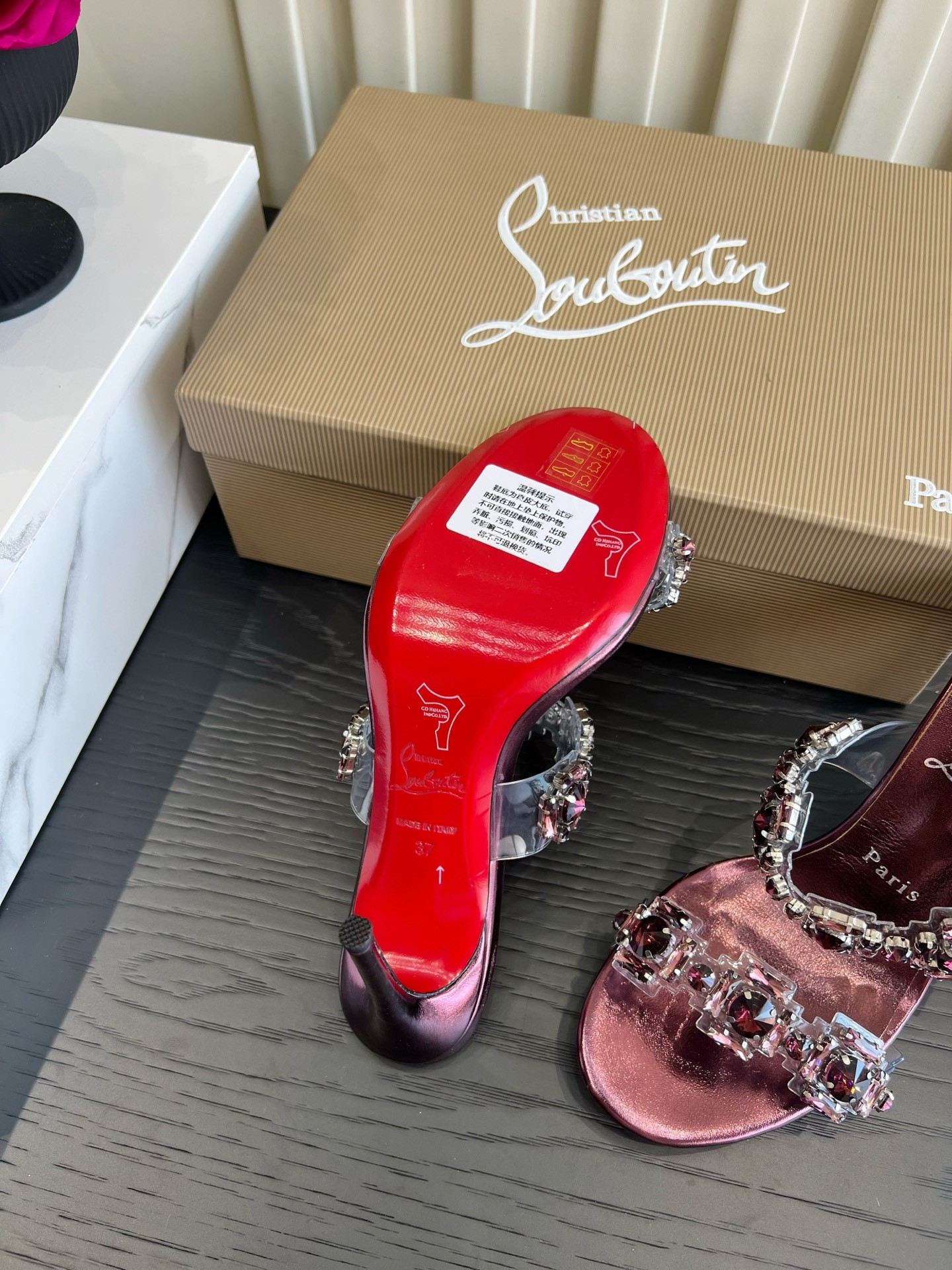 UA Chr1st1an Louboutin Just Jewel Slides