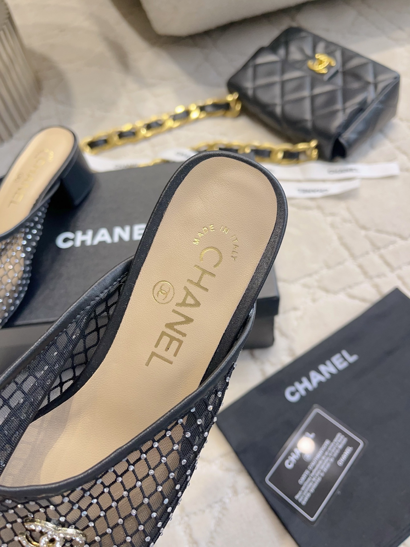 UA Ch**el Mules 4.5cm Heel