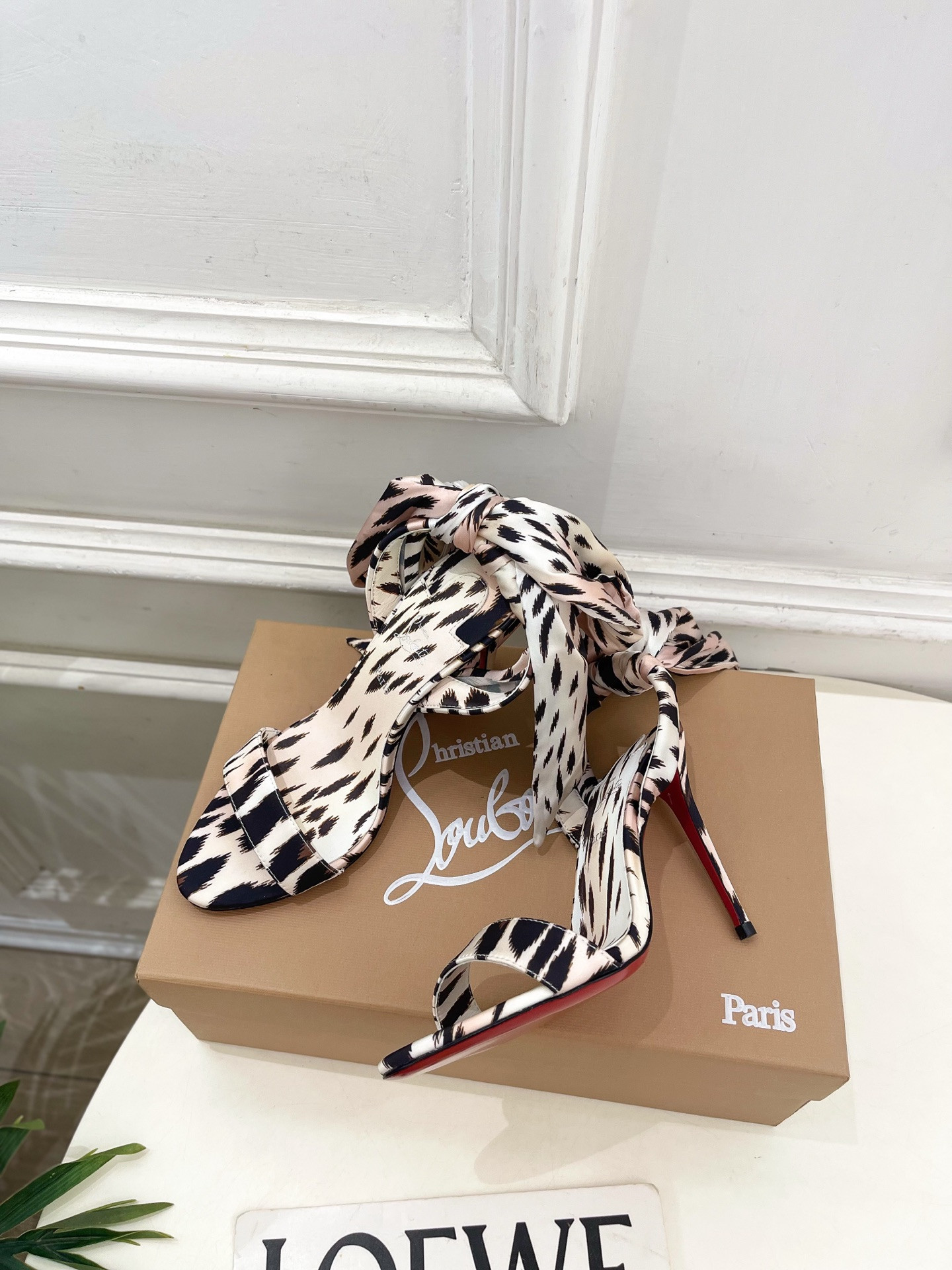 UA Chr1st1an Louboutin Du Desert Sandals 10cm Heel