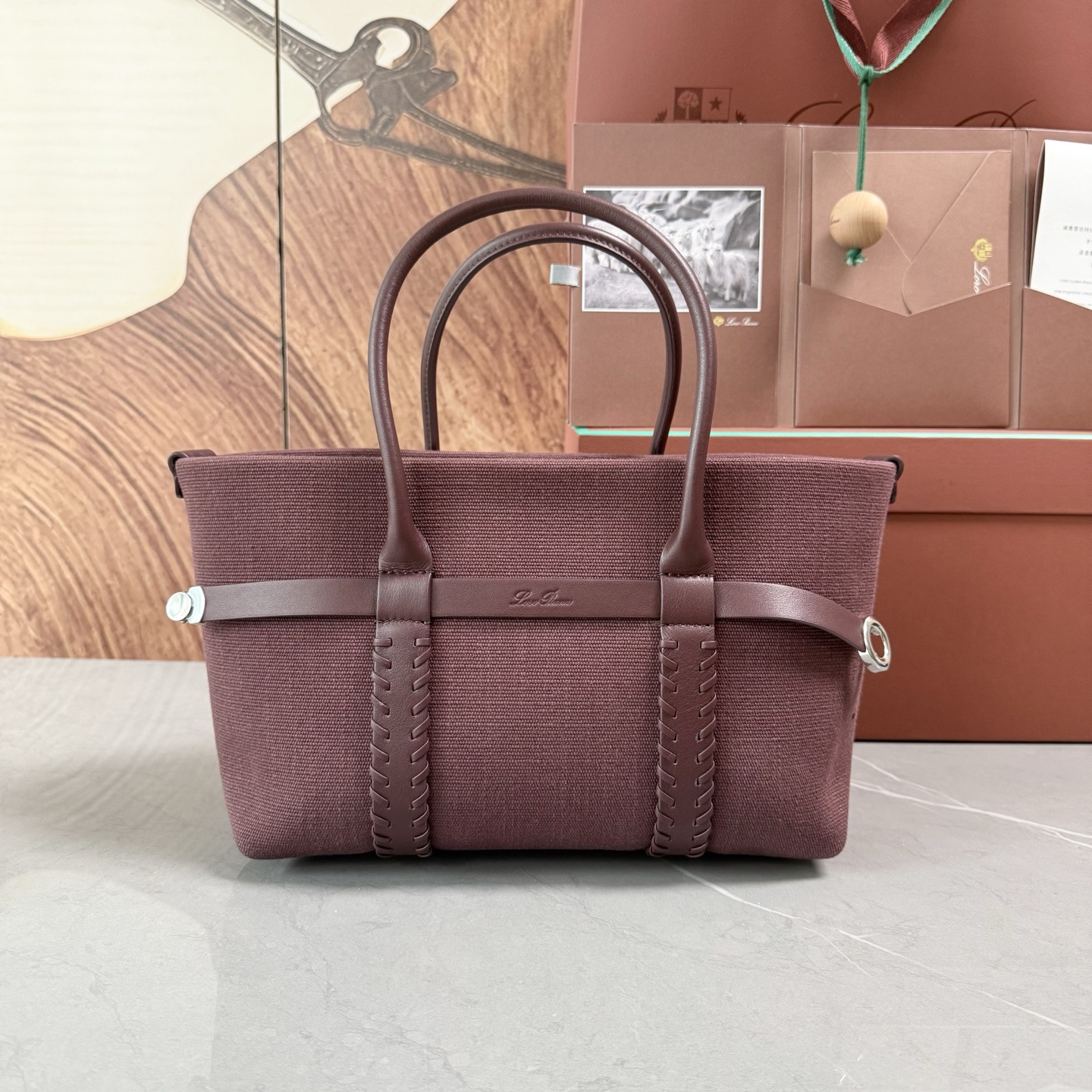 L0r0 P1ana Small Ghiera Shopper 28x19x12cm