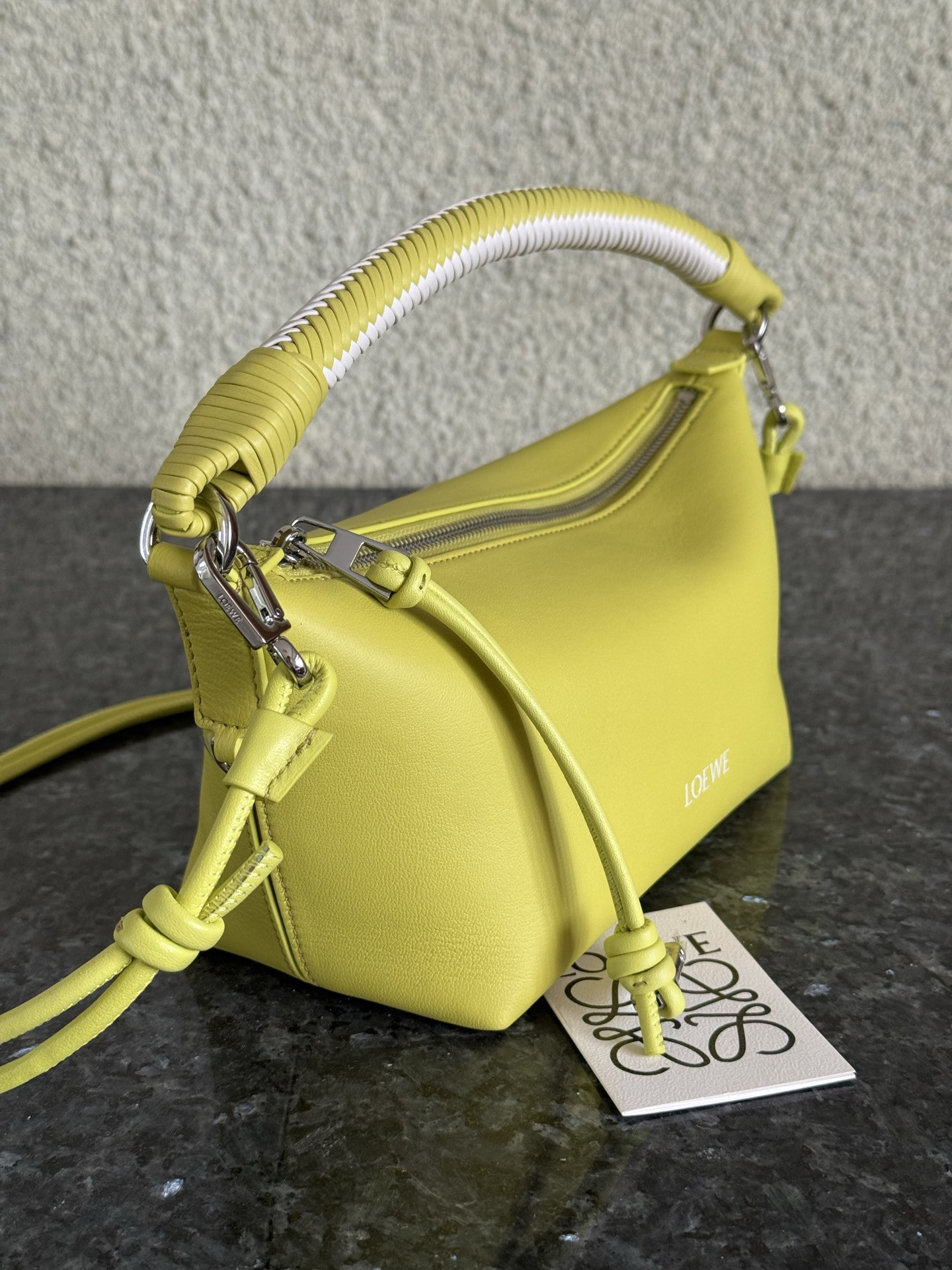 L0ew* Cala Mini Bag in Mellow Nappa Lambskin 13x26x10cm